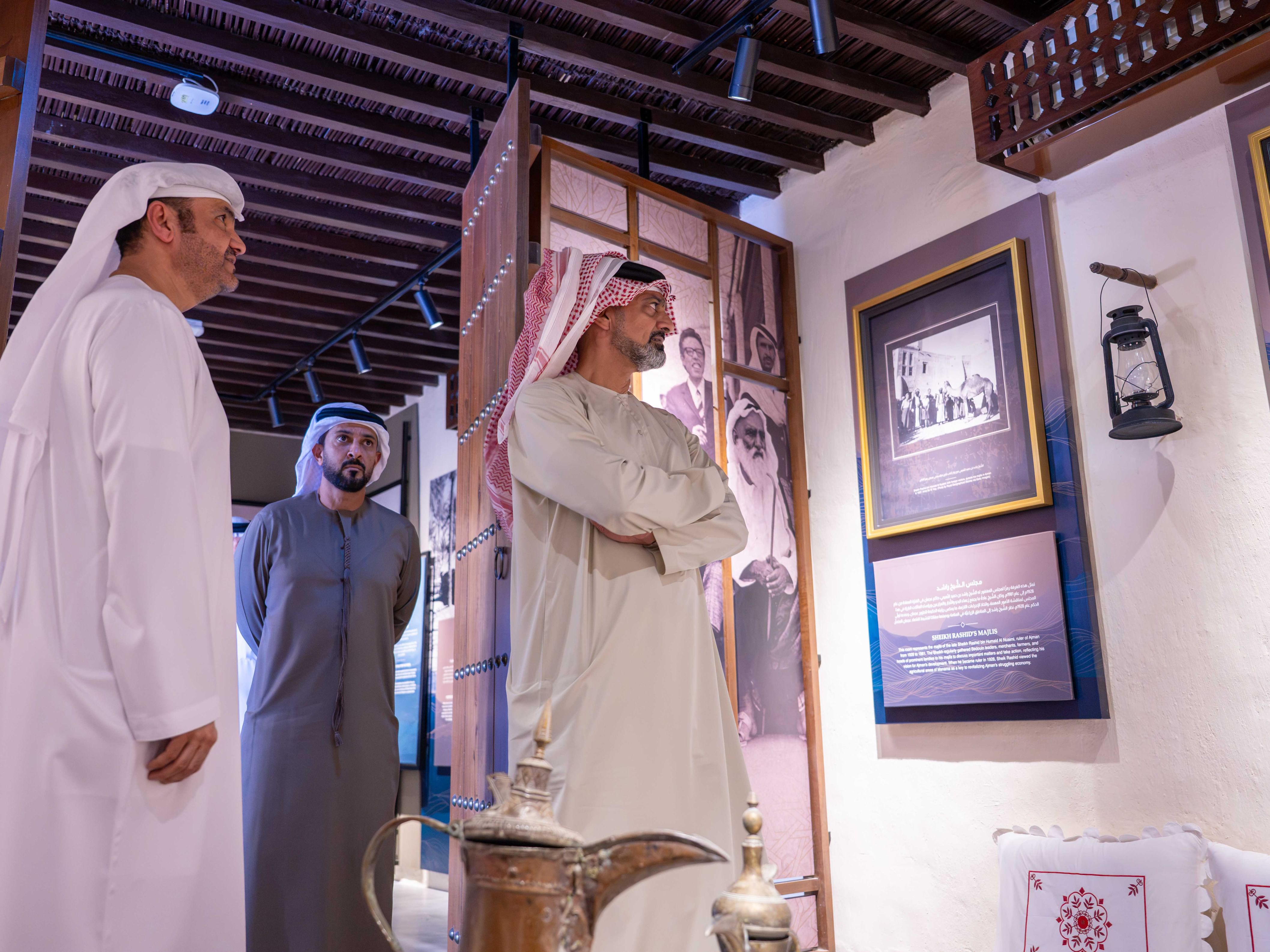 Ammar bin Humaid inspects progress on Manama Museum development project