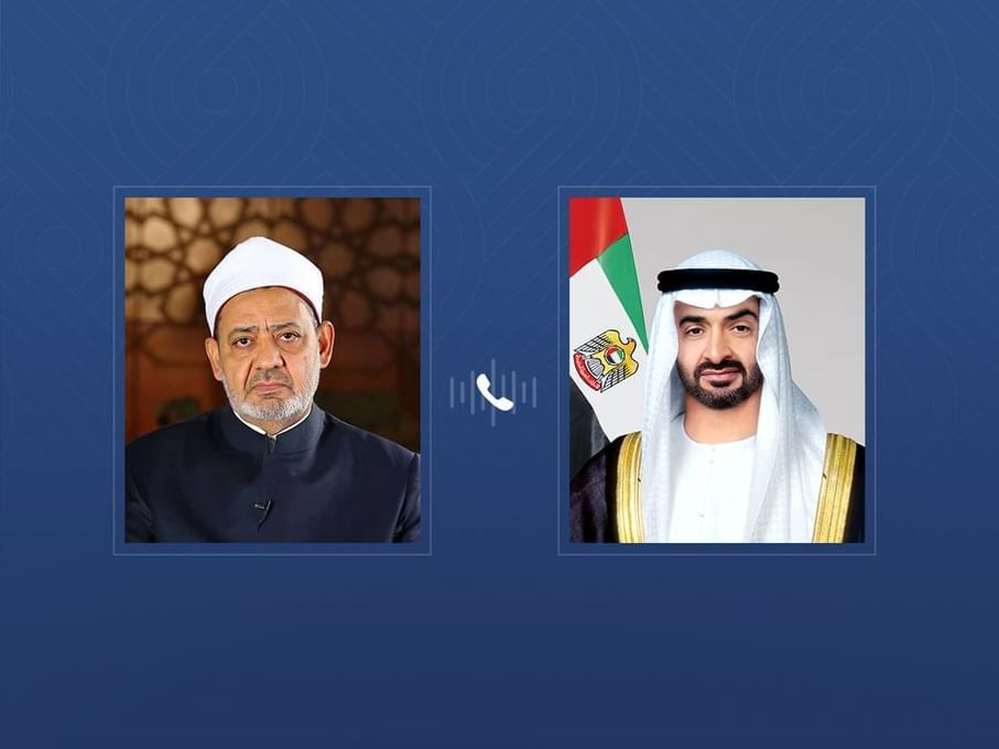 UAE President receives phone call from Grand Imam of Al-Azhar condemning Iranian attacks