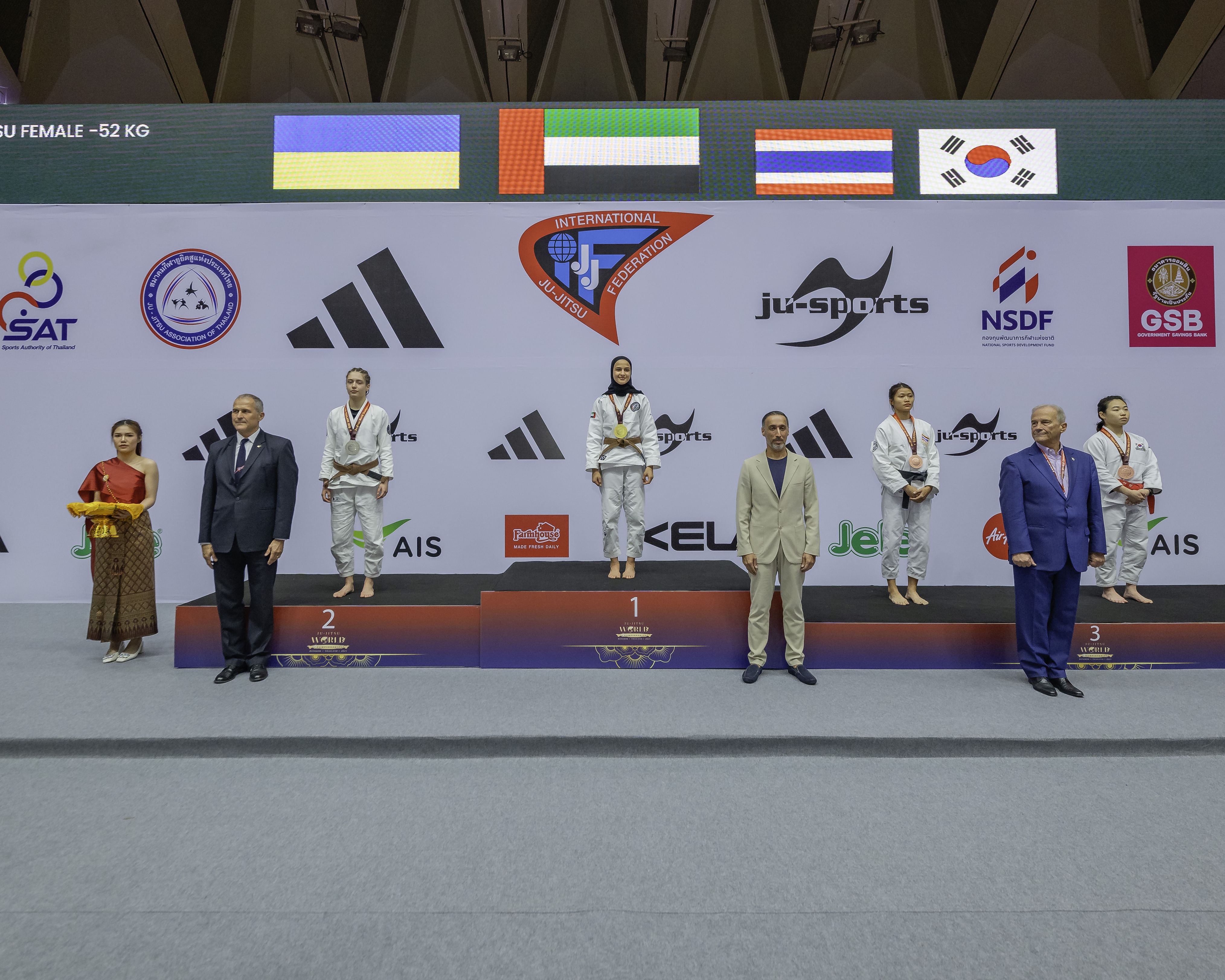 Three-medal start for UAE women at Jiu-Jitsu World Championship in Thailand
