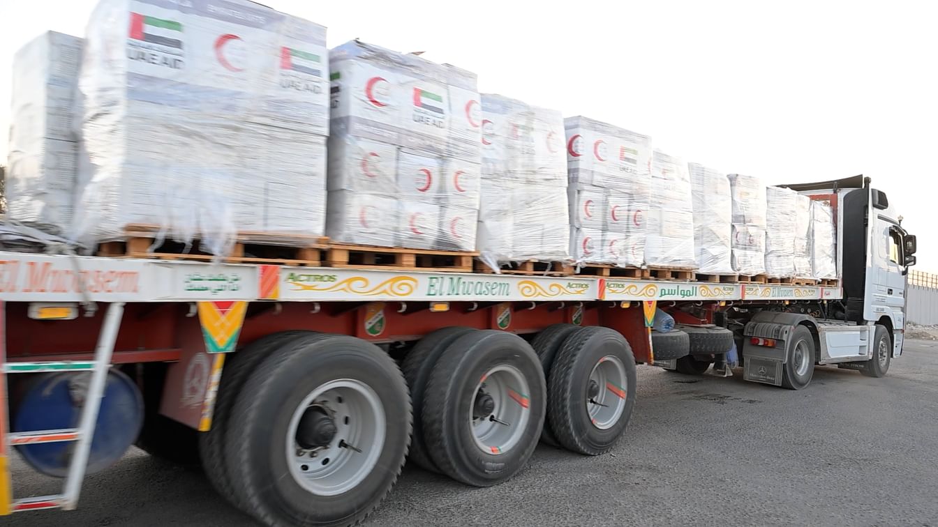 ‘Operation Chivalrous Knight 3’: UAE delivers 6,775 tonnes of aid to Gaza in 325 trucks since border crossings reopening