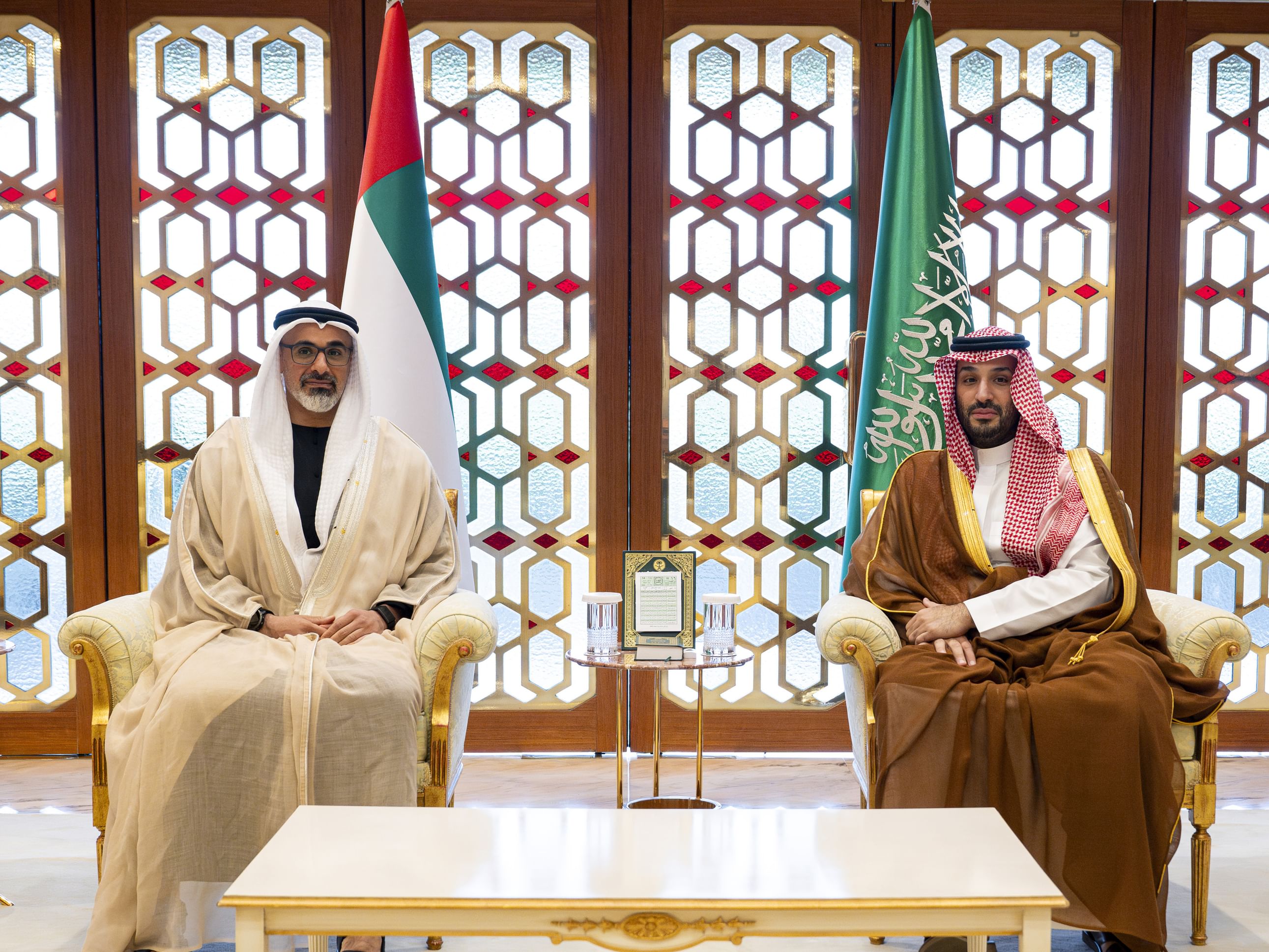 Crown Prince of Abu Dhabi meets Saudi Crown Prince on sidelines of Gulf–US Summit in Riyadh