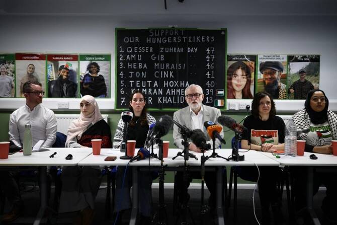 Three more UK pro-Palestinian activists end hunger strike