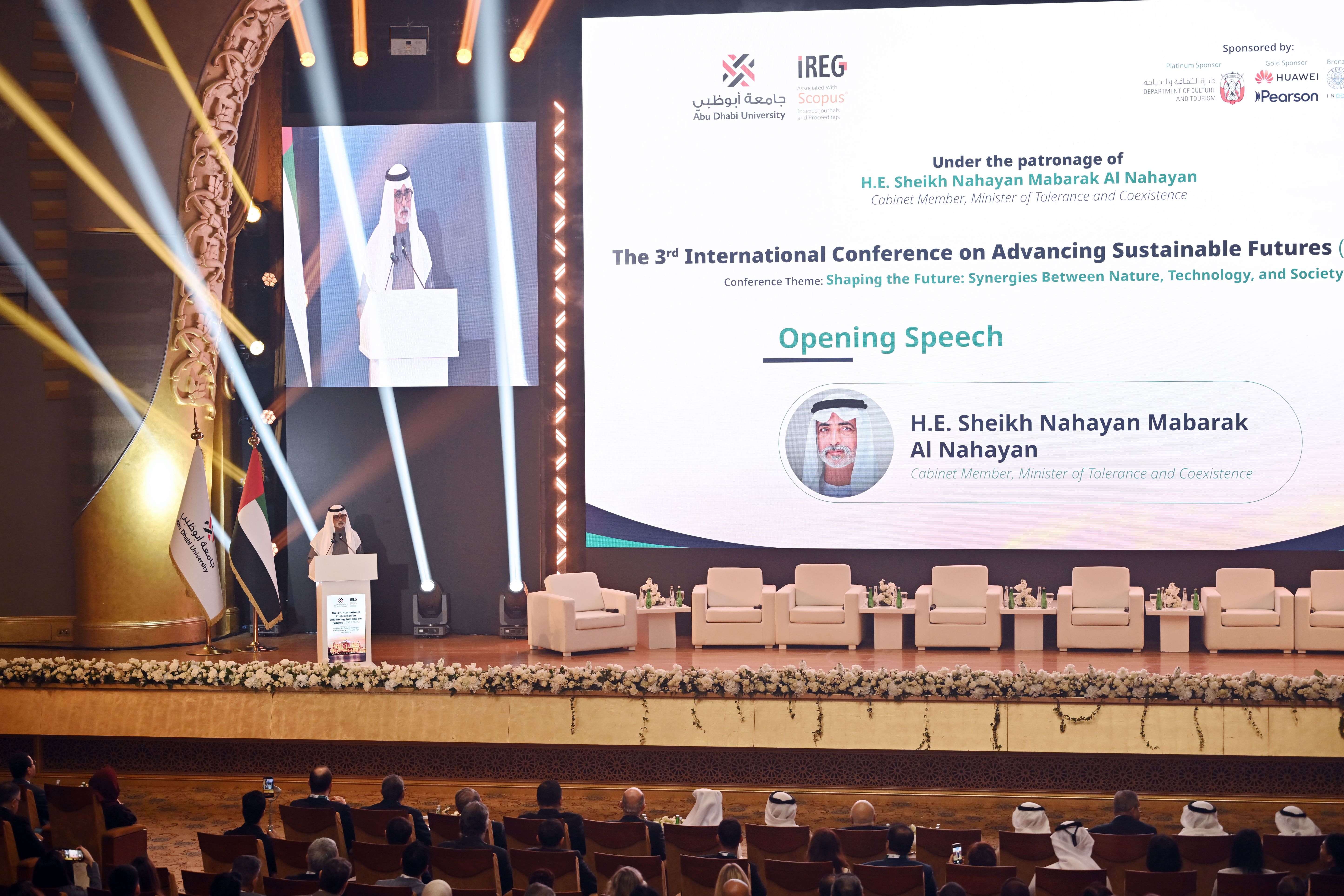 Nahyan bin Mubarak inaugurates 3rd International Conference on Advancing Sustainable Futures