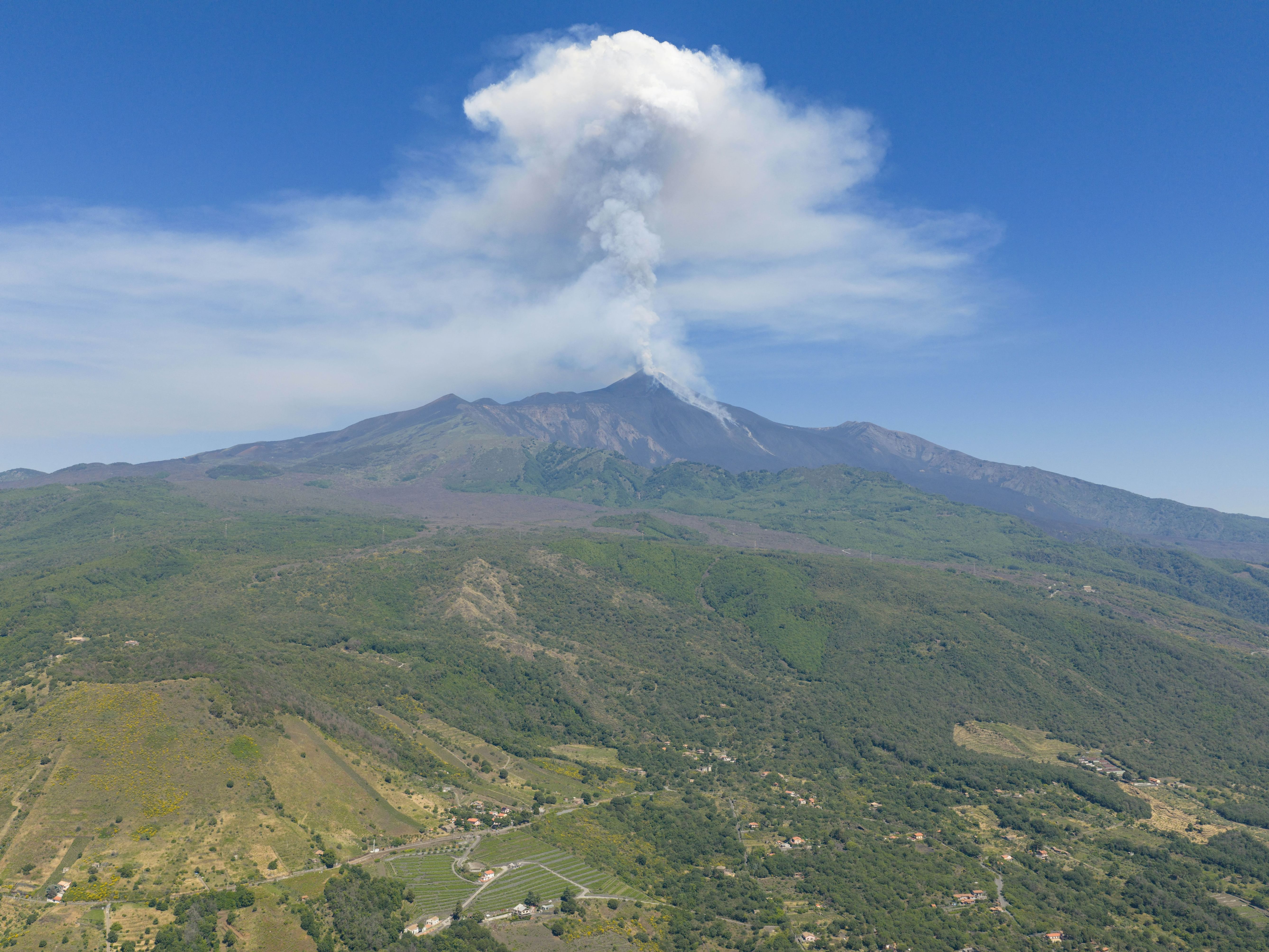 Mount Etna emits light ash, sporadic explosions in Sicily