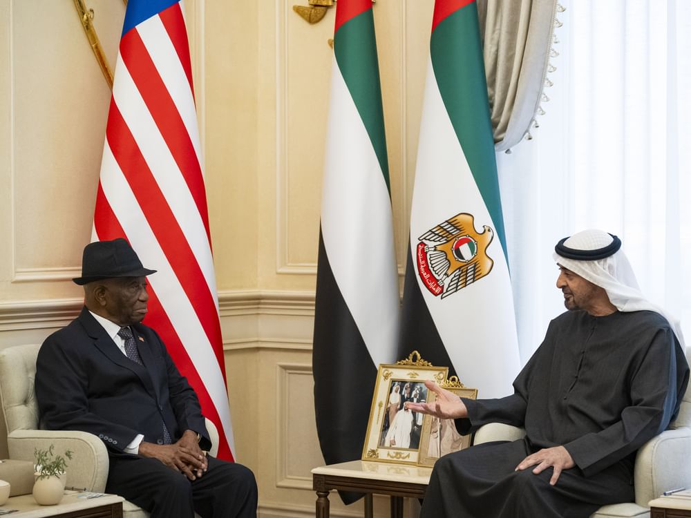 UAE, Liberian Presidents discuss ways to strengthen bilateral relations