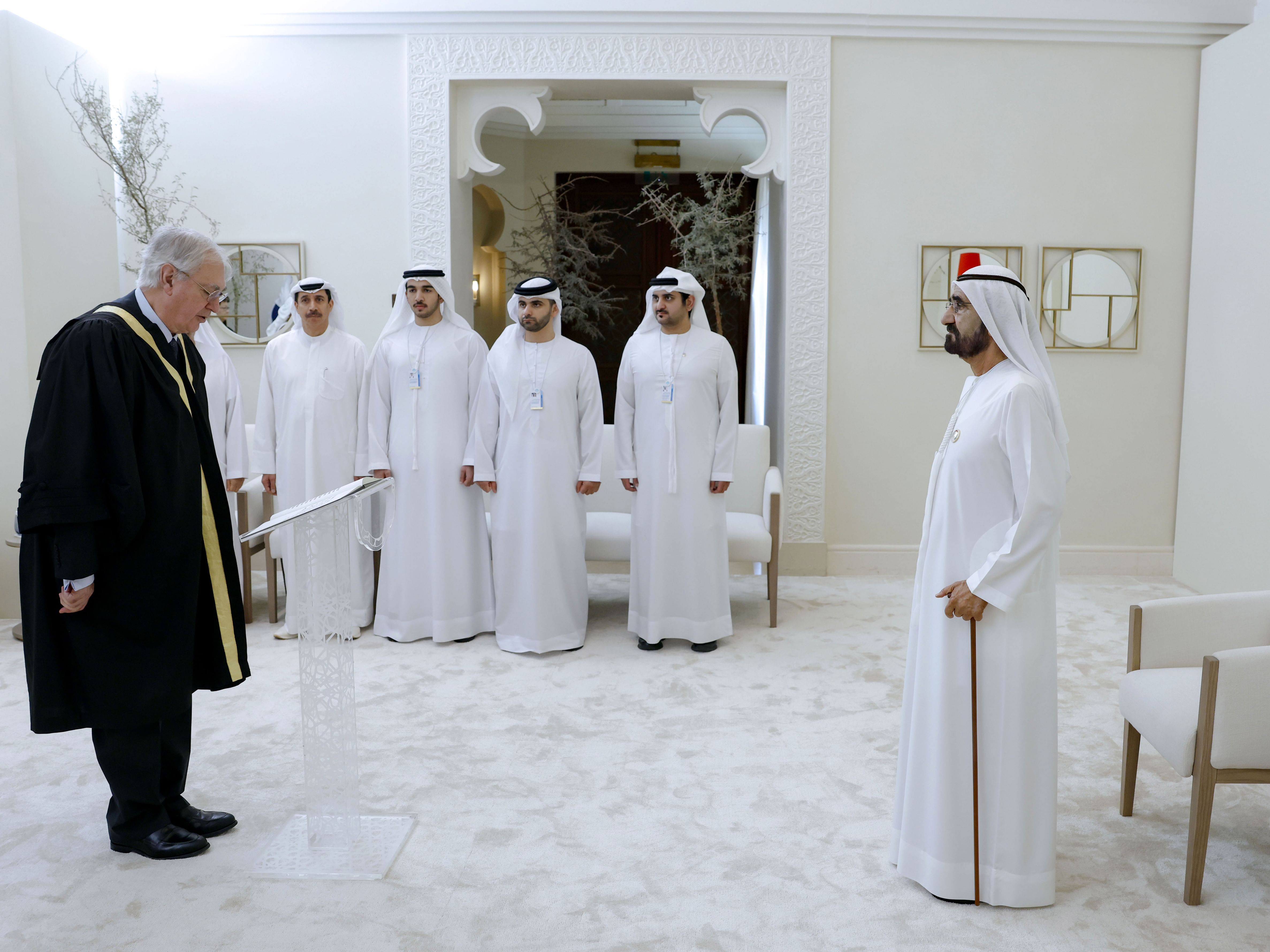 Mohammed bin Rashid swears in three new judges of DIFC Courts