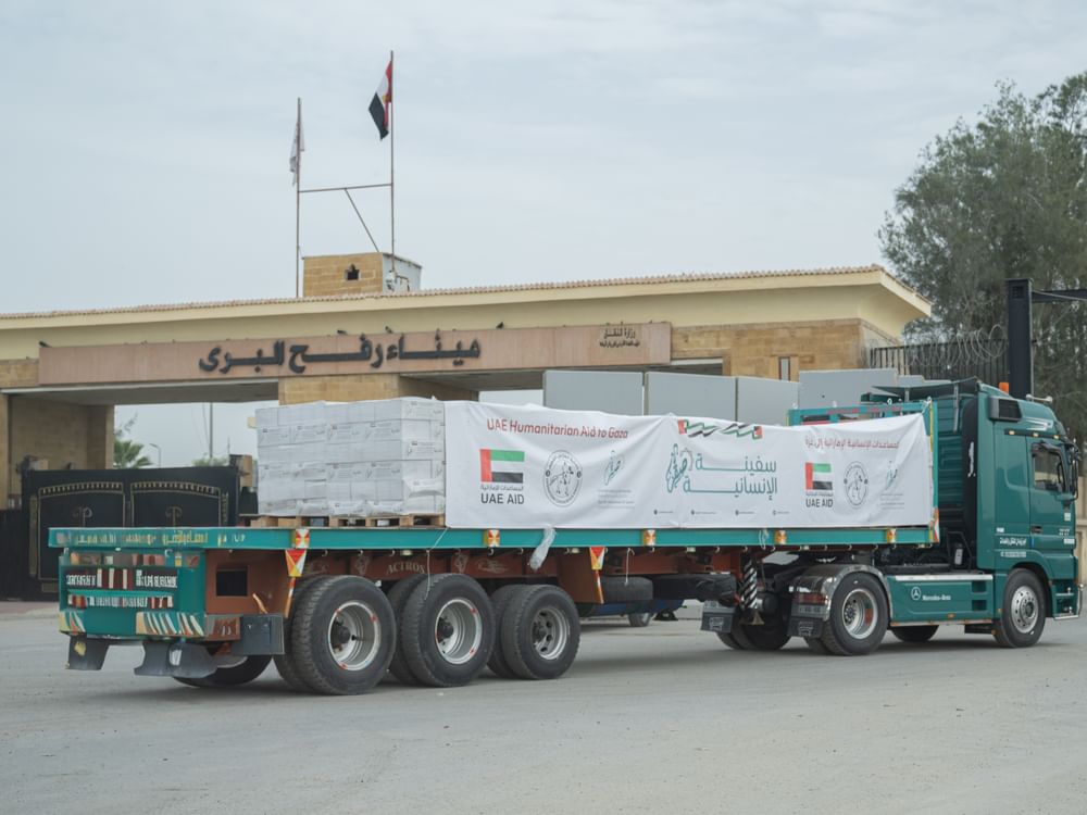 First aid batch from Saqr Humanitarian Ship enters Gaza under Operation Chivalrous Knight 3