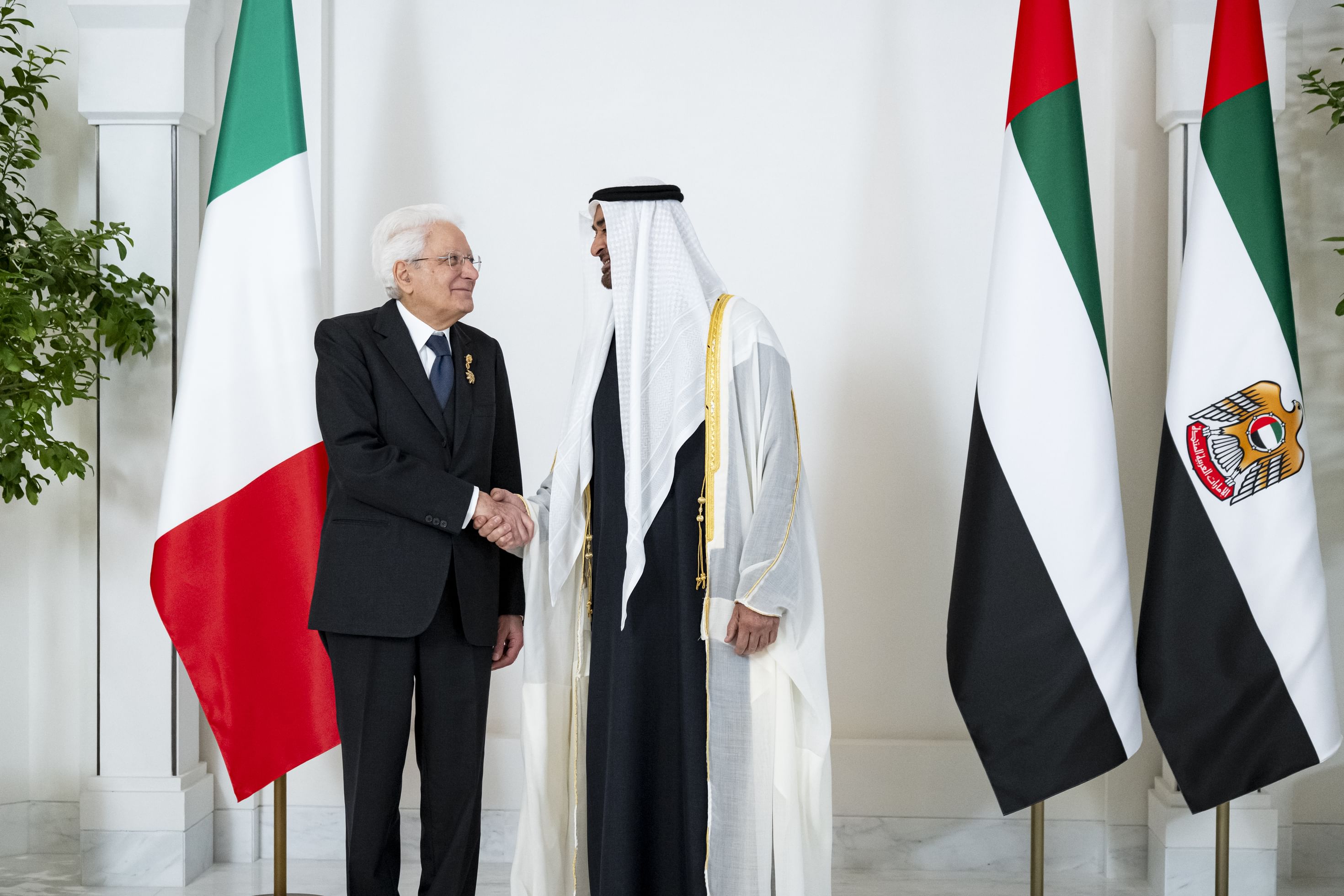 UAE President receives Italian President during state visit to UAE
