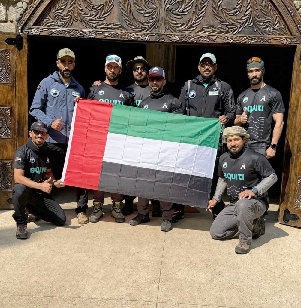 Young Emiratis raise UAE flag on Mount Kilimanjaro, highest peak in Africa