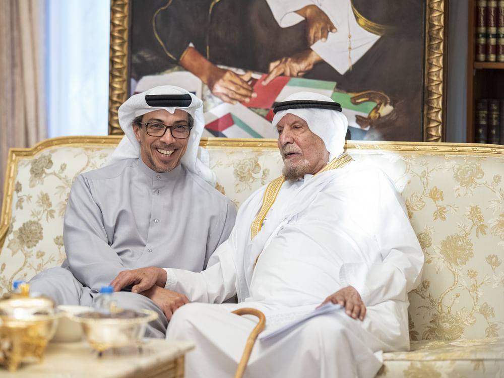 Mansour bin Zayed honours Ahmed Khalifa Al Suwaidi with UAE Order for Culture and Creativity