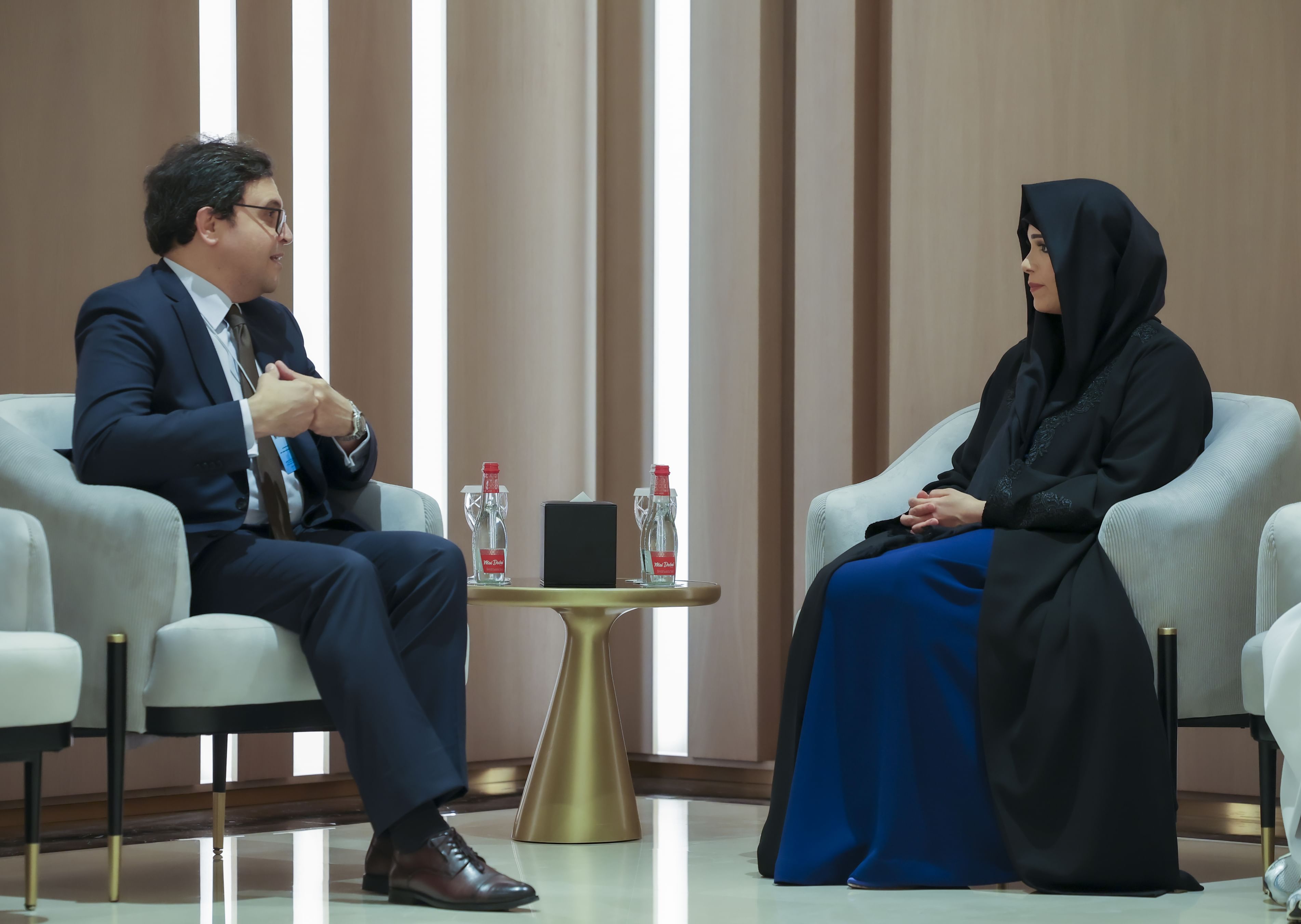Latifa bint Mohammed meets with Egyptian Minister of Culture