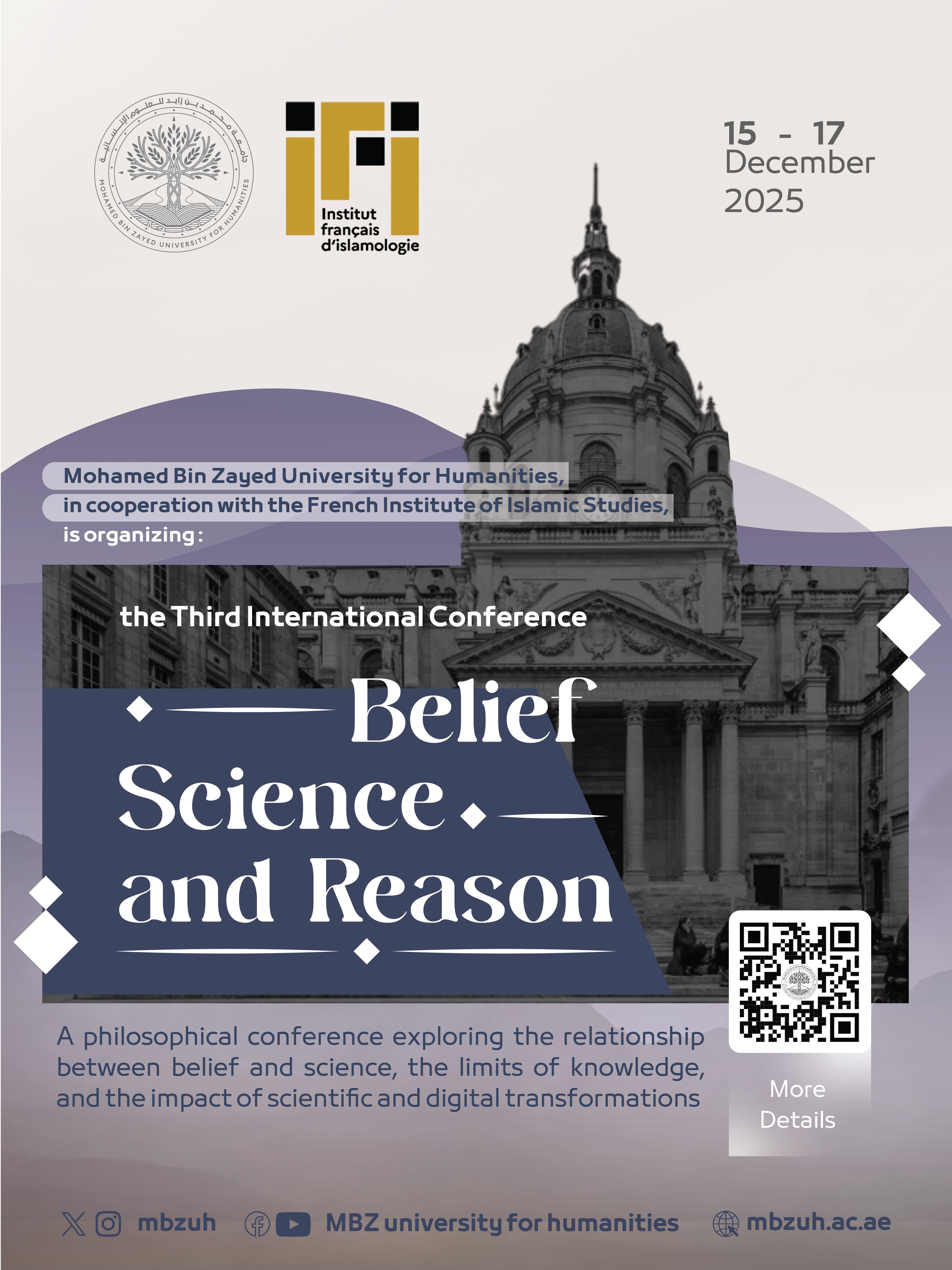 Mohamed Bin Zayed University for Humanities hosts 3rd International Conference on Belief, Science & Reason in Paris