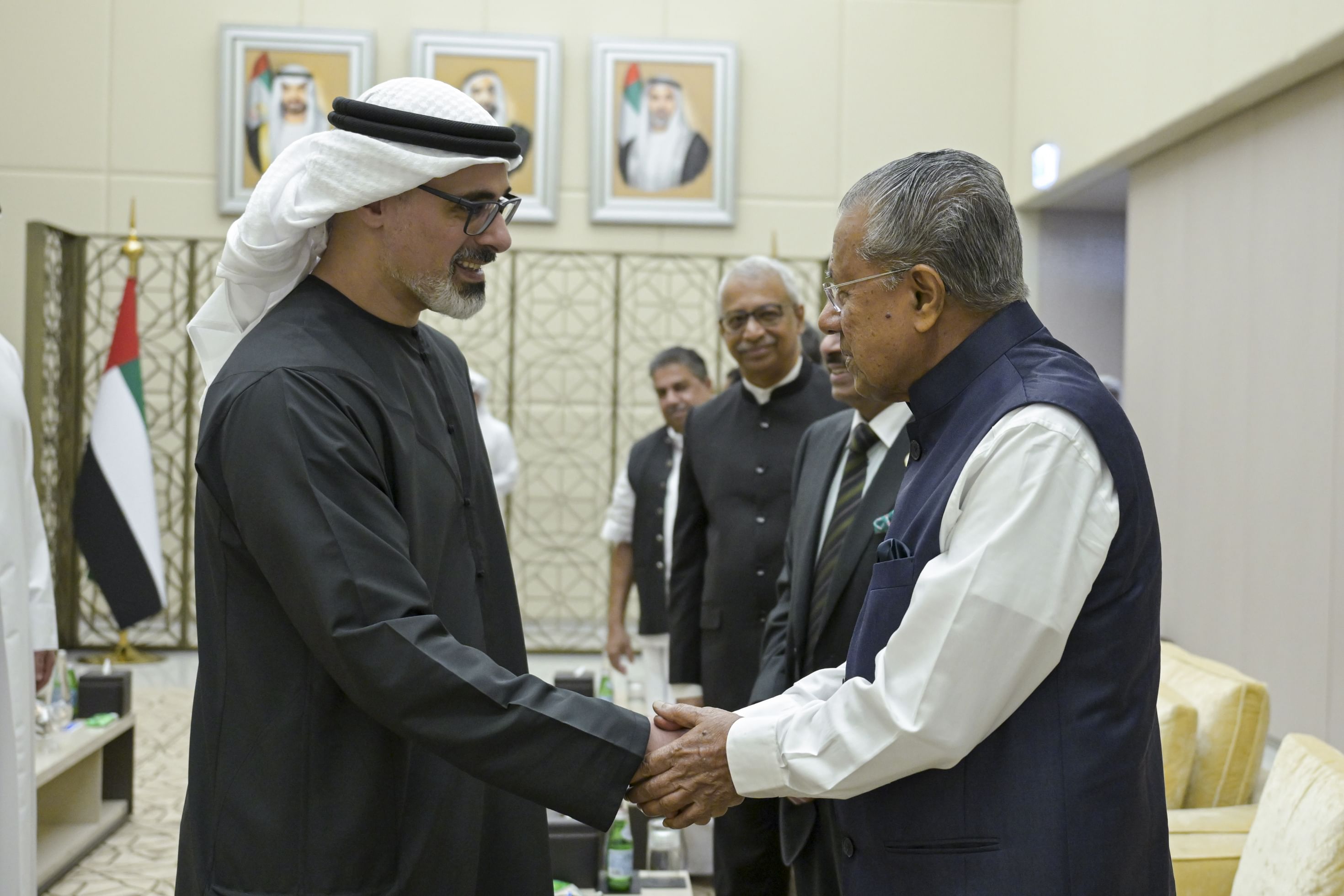 Khaled bin Mohamed bin Zayed meets Chief Minister of Kerala