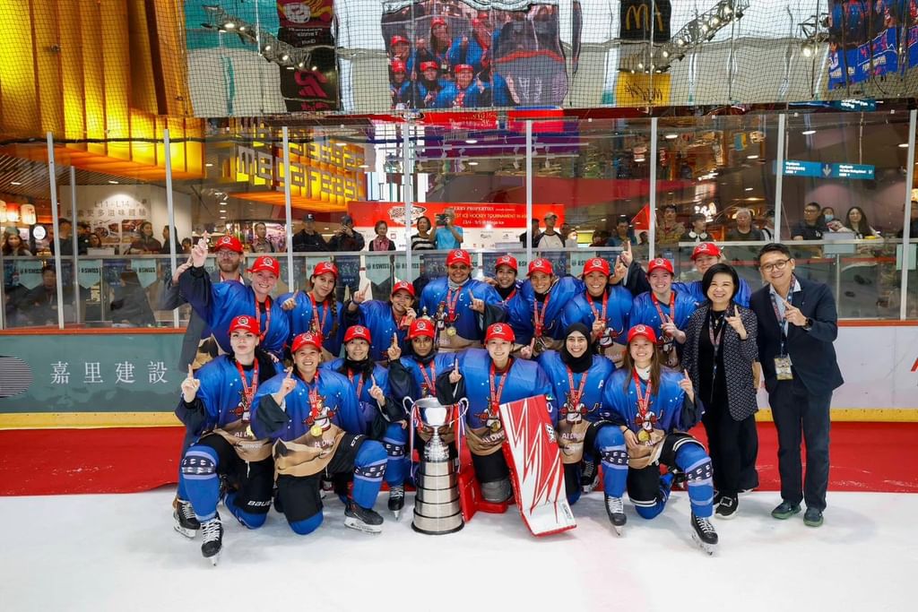 Al Dhabi Women’s Ice Hockey Team crowned champions of 'Mega Ice Hockey 5' in Hong Kong