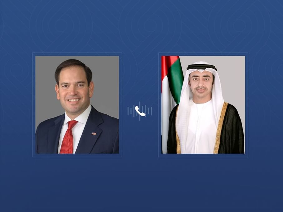 Abdullah bin Zayed, US Secretary of State discuss regional developments in phone call