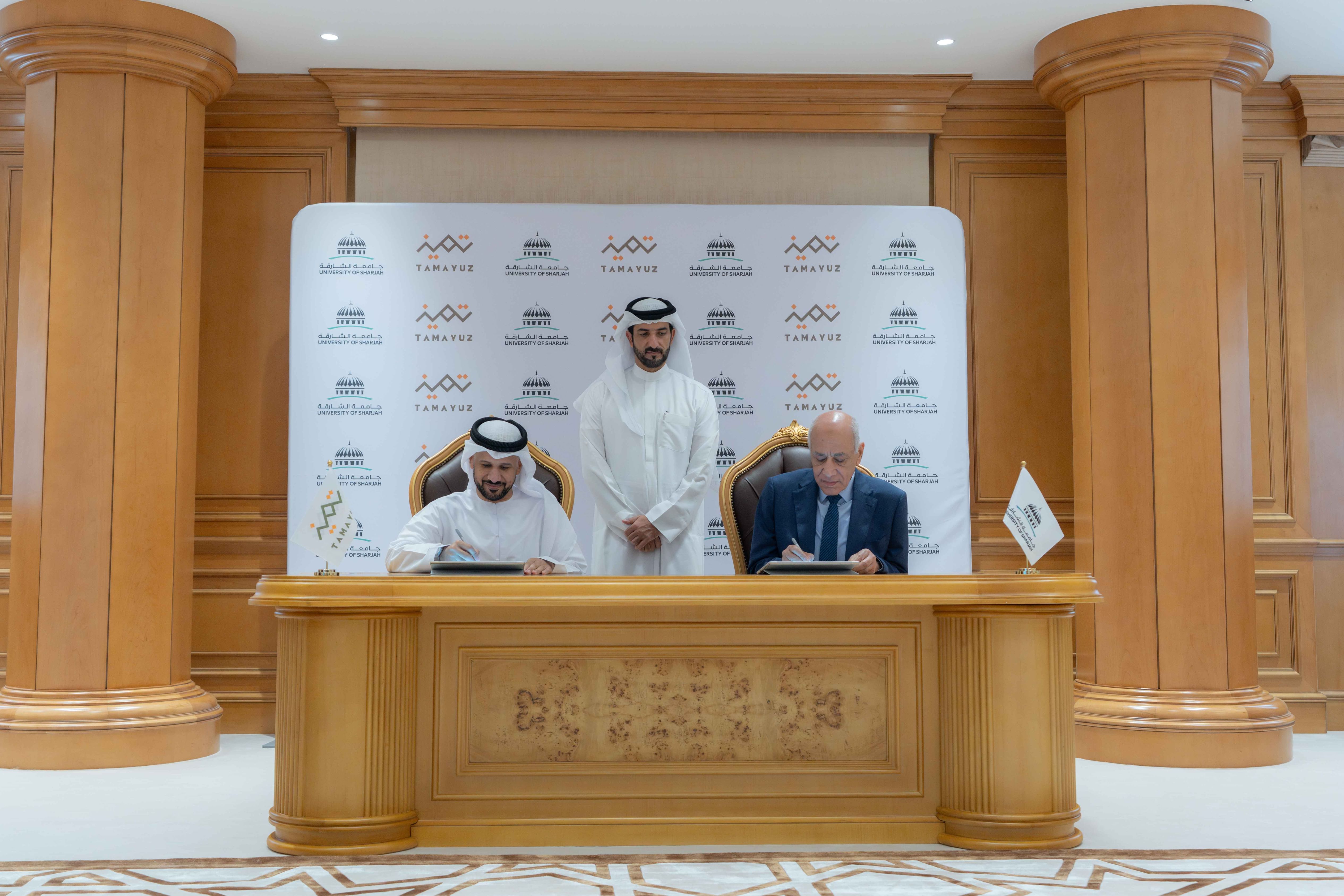 Sultan bin Ahmed witnesses MoU signing between UOS, ‘Tamayuz’