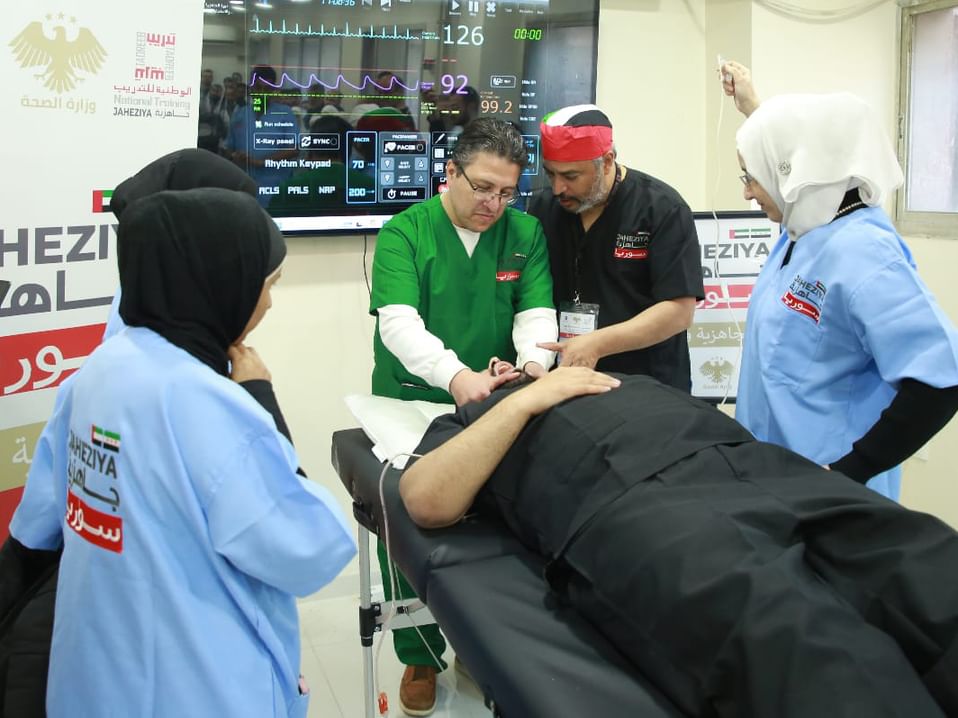 Pilot opening of 'Jaheziya' Simulation Centre at Sheikh Mohammed bin Zayed Field Hospital in Syria