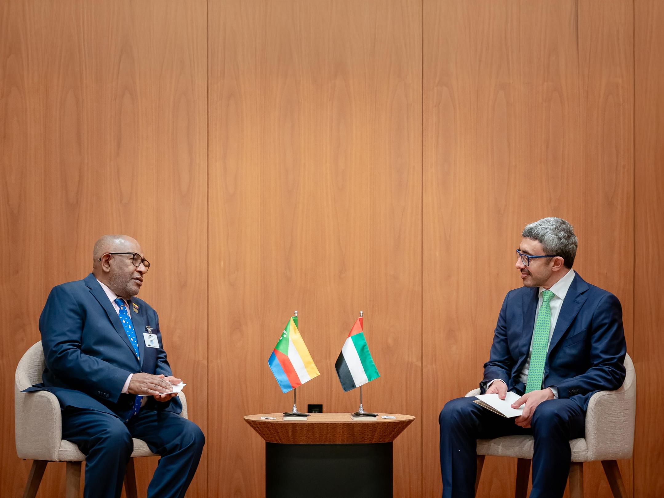 Abdullah bin Zayed meets President of Union of Comoros in New York