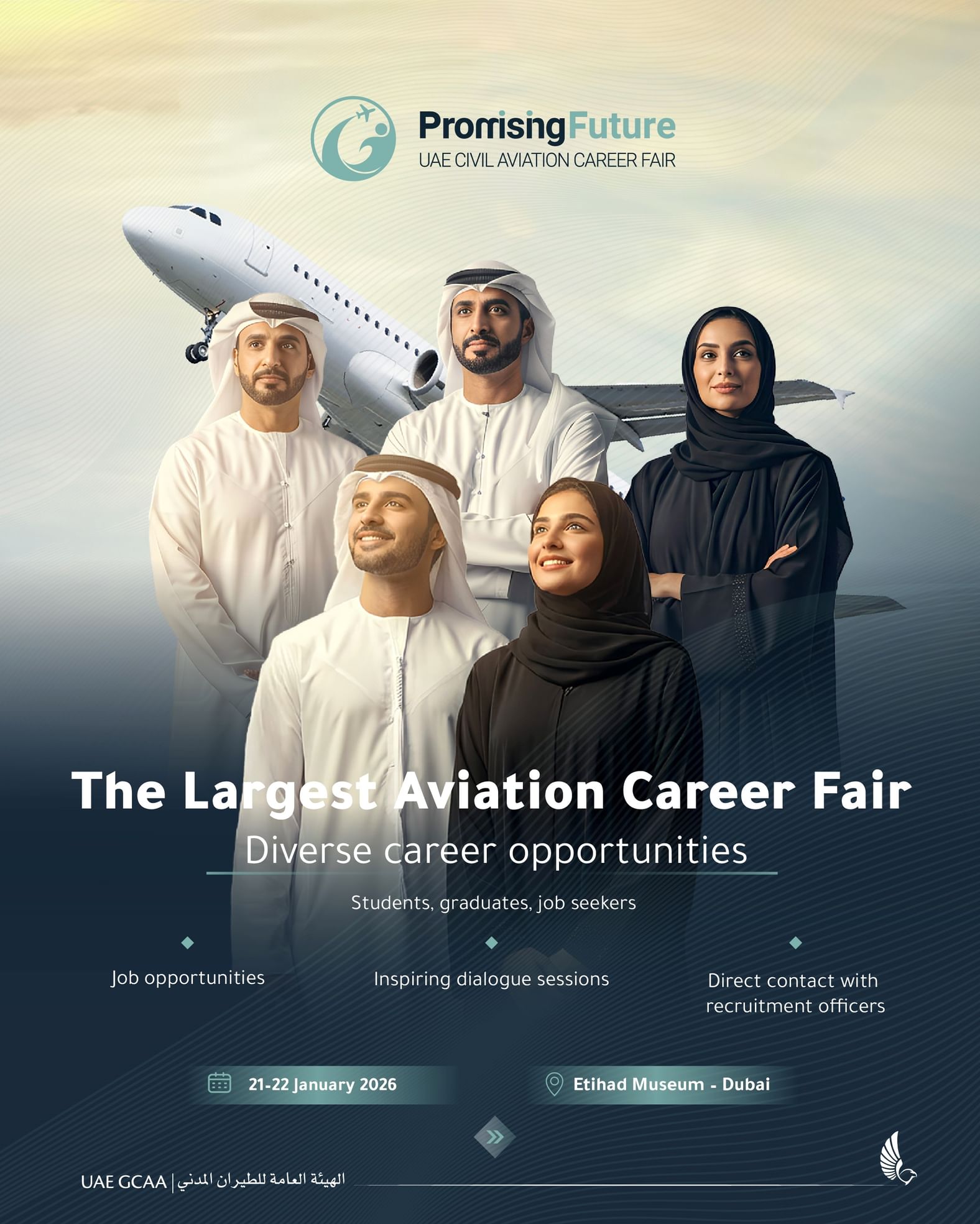 GCAA organises first Civil Aviation Career Fair in UAE