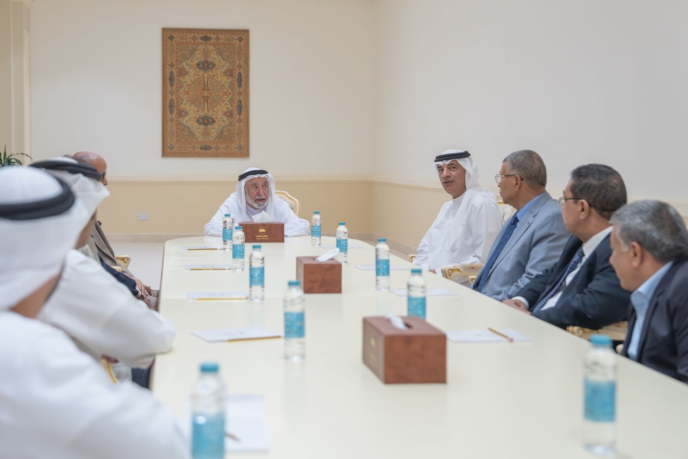 Sharjah Ruler receives directors of Arab Houses of Poetry