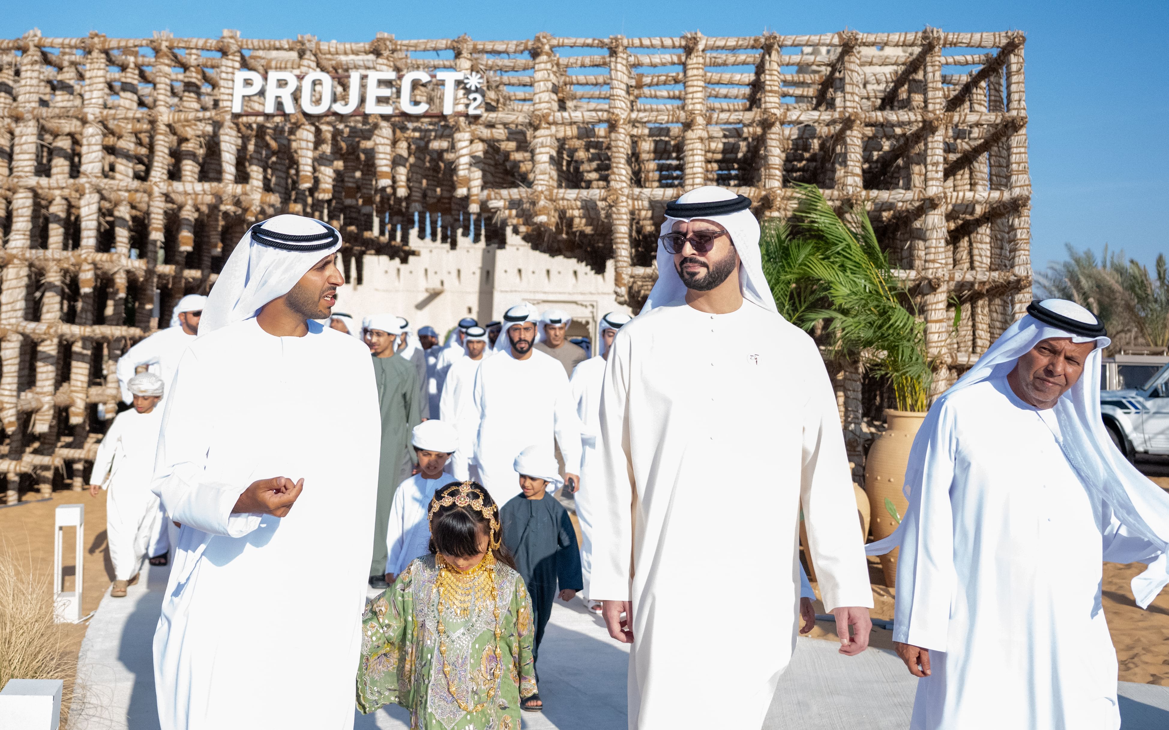 Sultan bin Hamdan bin Zayed visits Project 02 at Mzeer’ah Fort in Al Dhafra Region