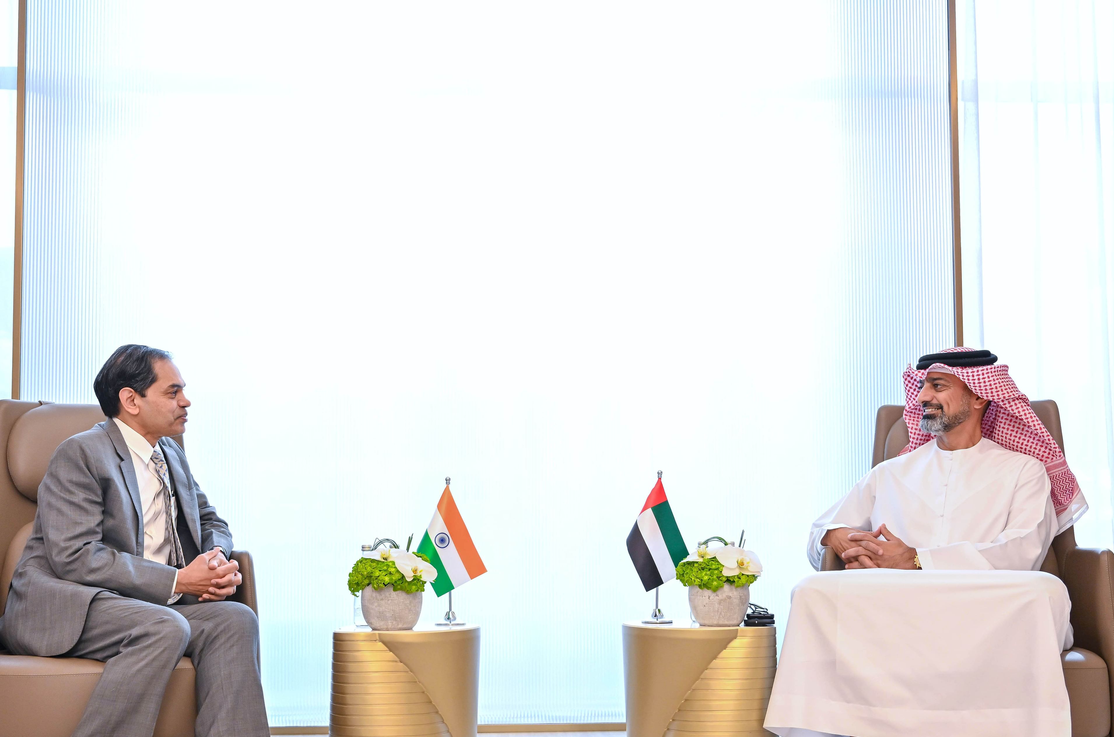 Ammar Al Nuaimi receives Indian ambassador