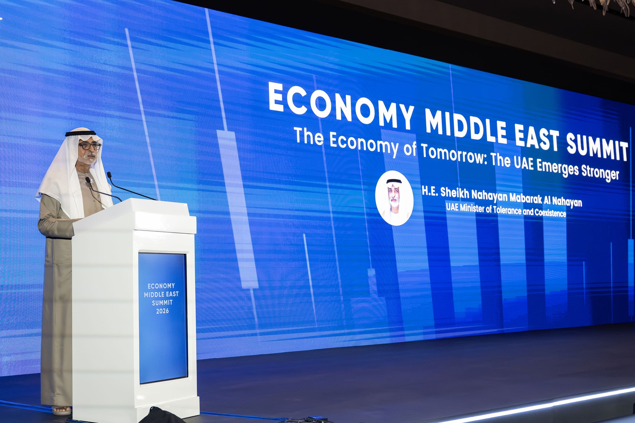 Nahyan bin Mubarak inaugurates Economy Middle East Summit 2026, highlights importance of building 'Economy of Tomorrow'