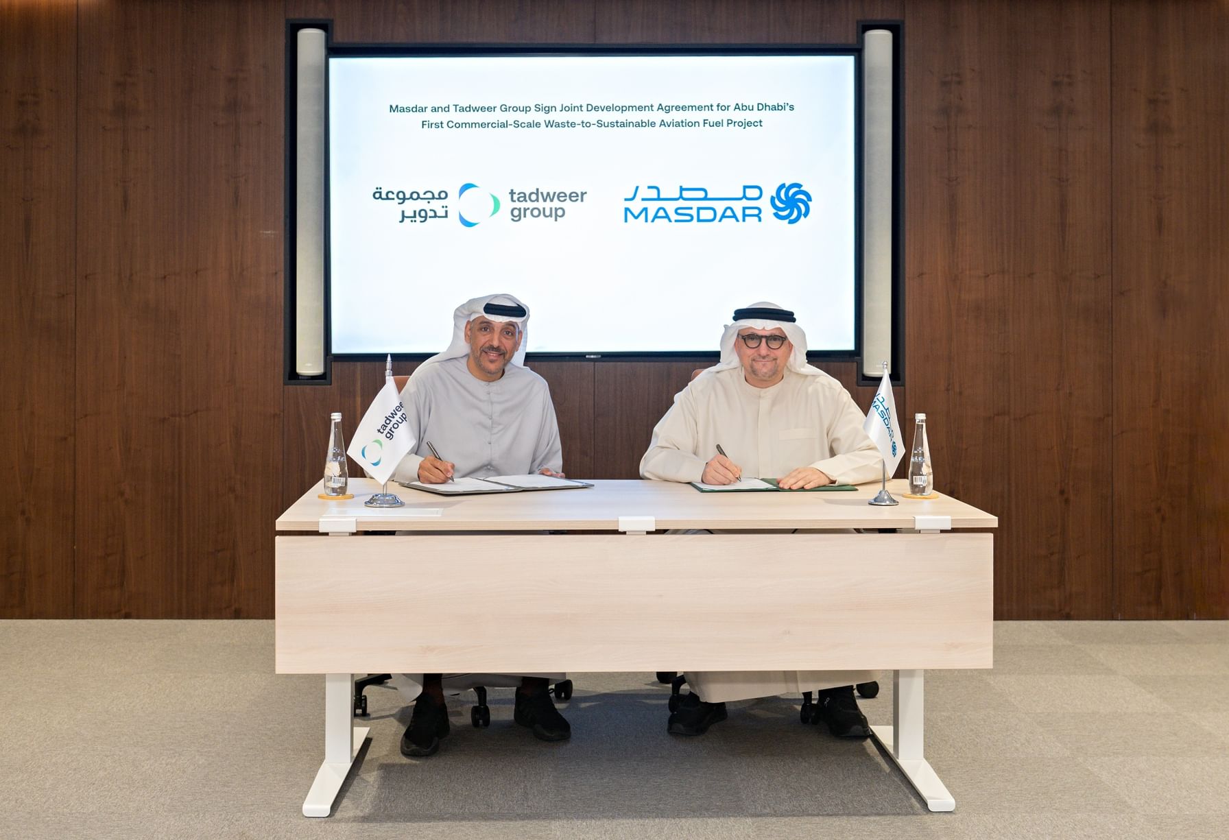 Masdar, Tadweer Group to develop Abu Dhabi’s first commercial waste-to-sustainable aviation fuel project