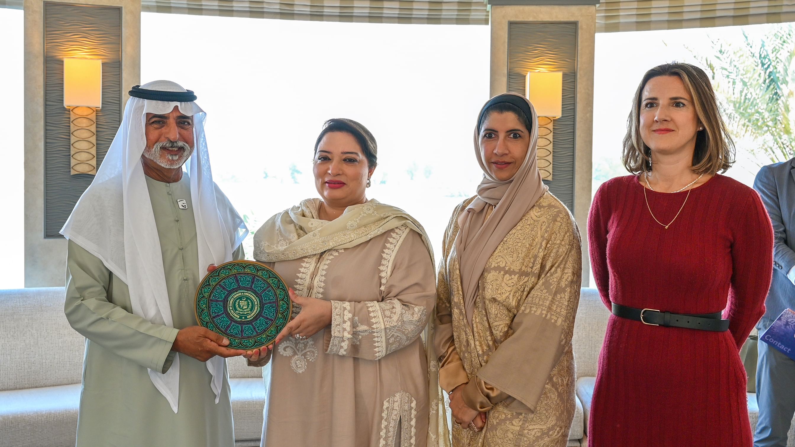 Nahyan bin Mubarak receives delegation from OIC-COMSTECH during Abu Dhabi Sustainability Week