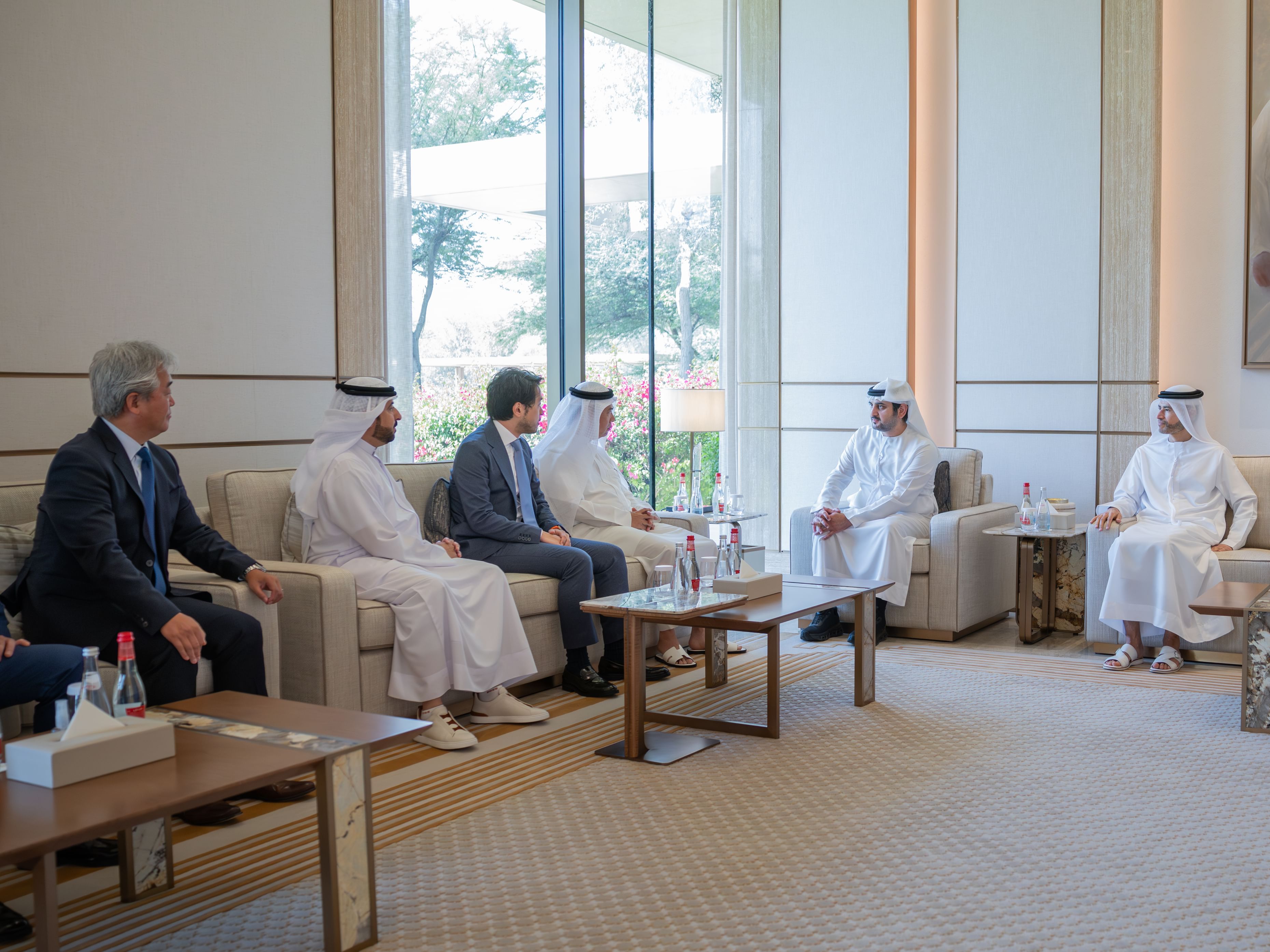 Maktoum bin Mohammed meets with Founder of Kasumigaseki Capital