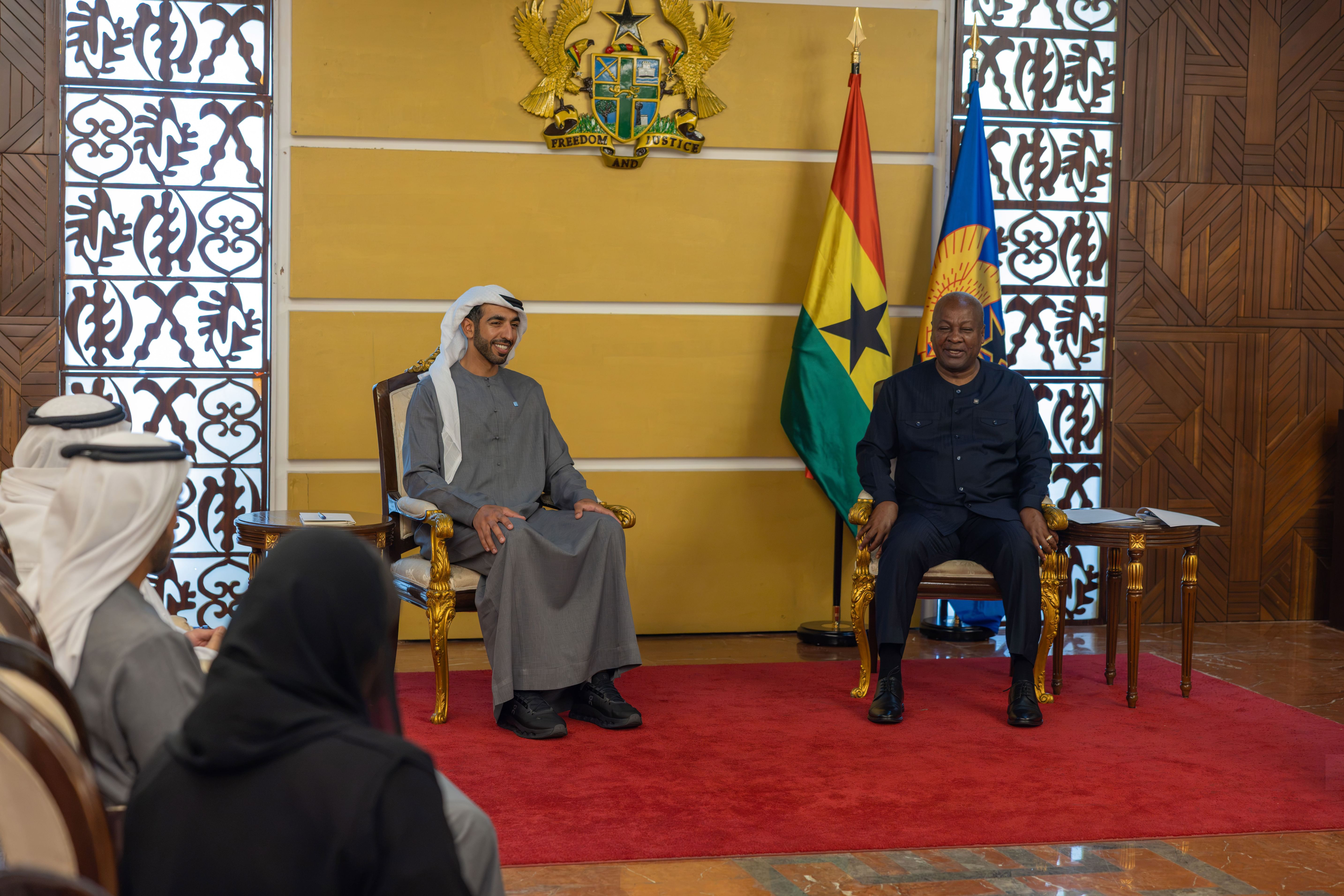 Shakhboot bin Nahyan meets President of Republic of Ghana