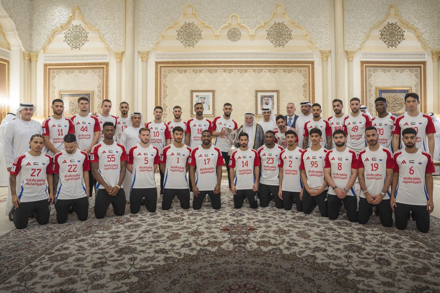 Sharjah Ruler receives Asian champions, grants team AED20 mn reward