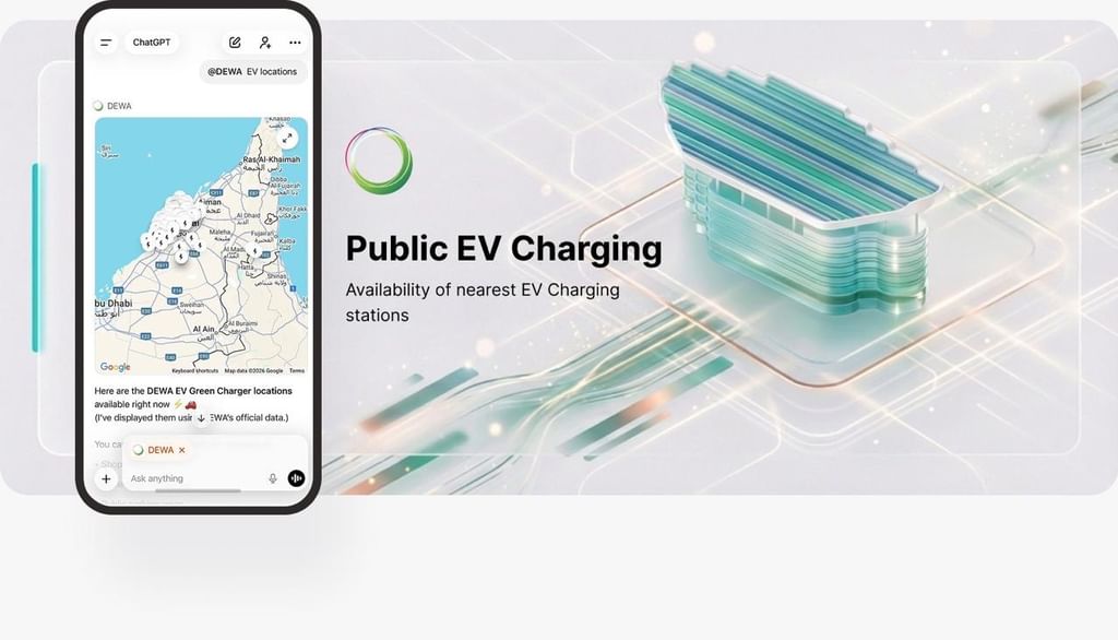 DEWA provides its services through ChatGPT Apps Directory