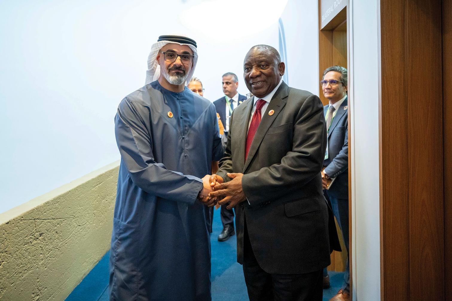 Crown Prince of Abu Dhabi holds discussions with President of South Africa at G20 summit