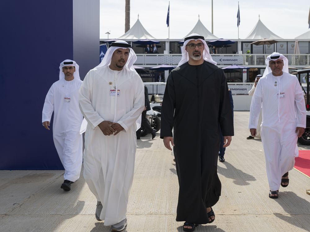 Khaled bin Mohamed bin Zayed tours several pavilions at Dubai Air2025