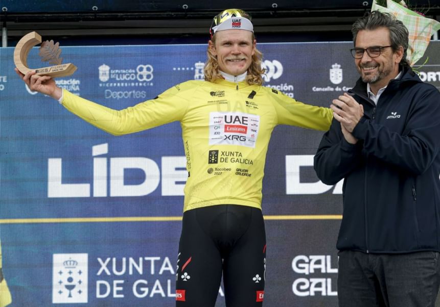 UAE Team Emirates-XRG's Julius Johansen scores first professional victory at O Gran Camiño