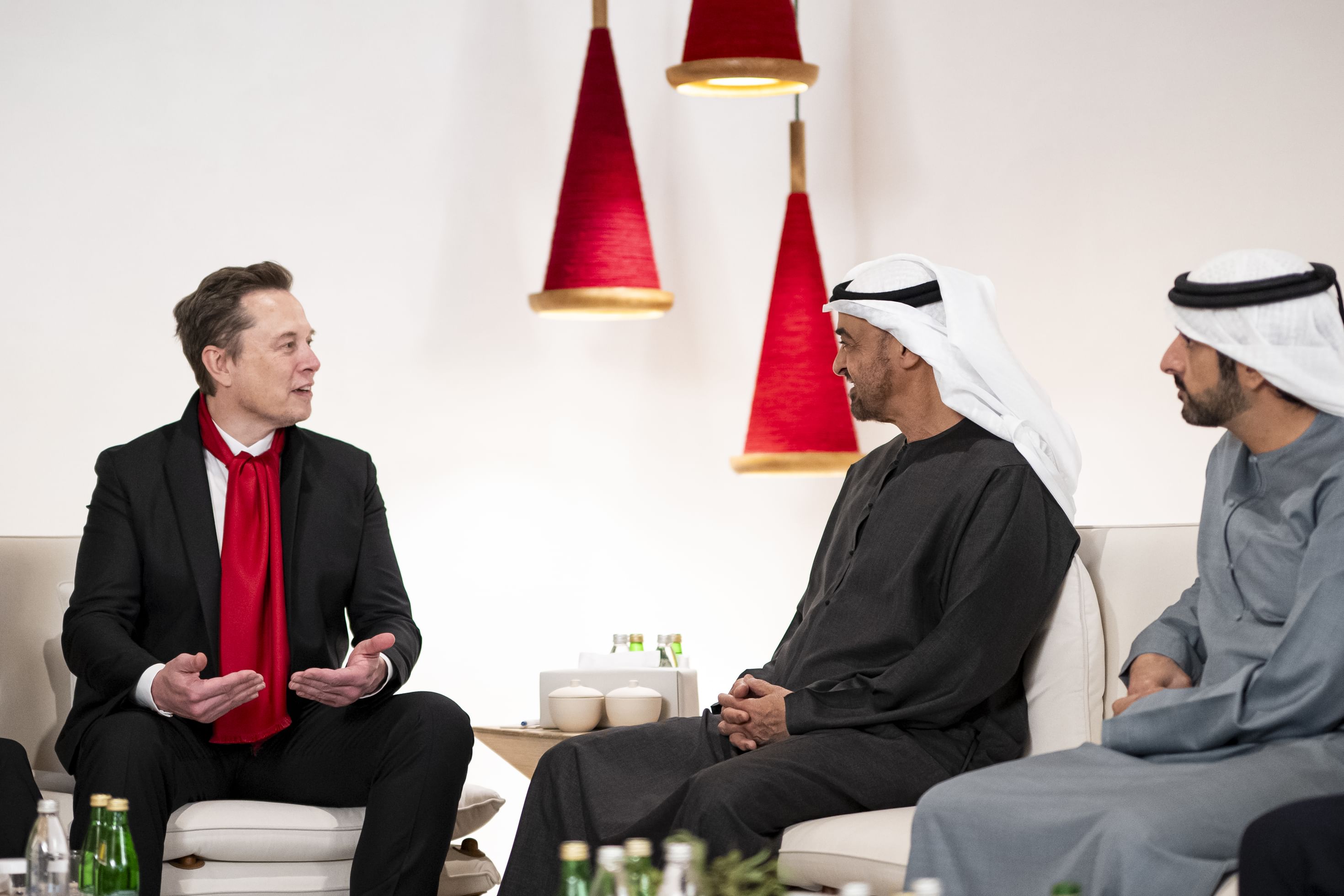 UAE President meets Elon Musk