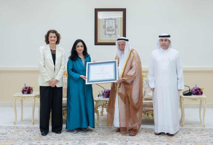 Sharjah Ruler receives UNICEF child-friendly certificate renewal
