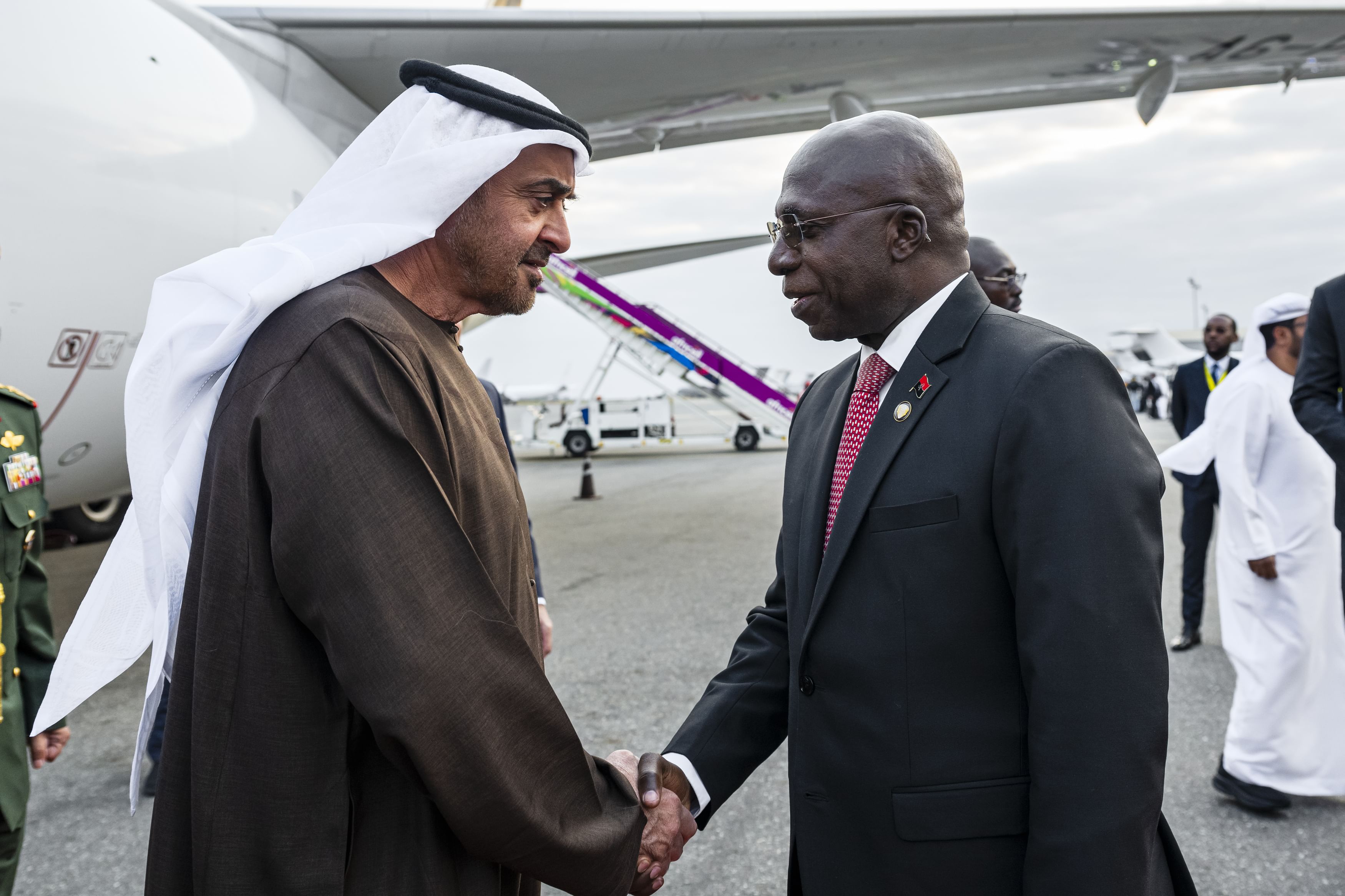 UAE President arrives in Angola on state visit