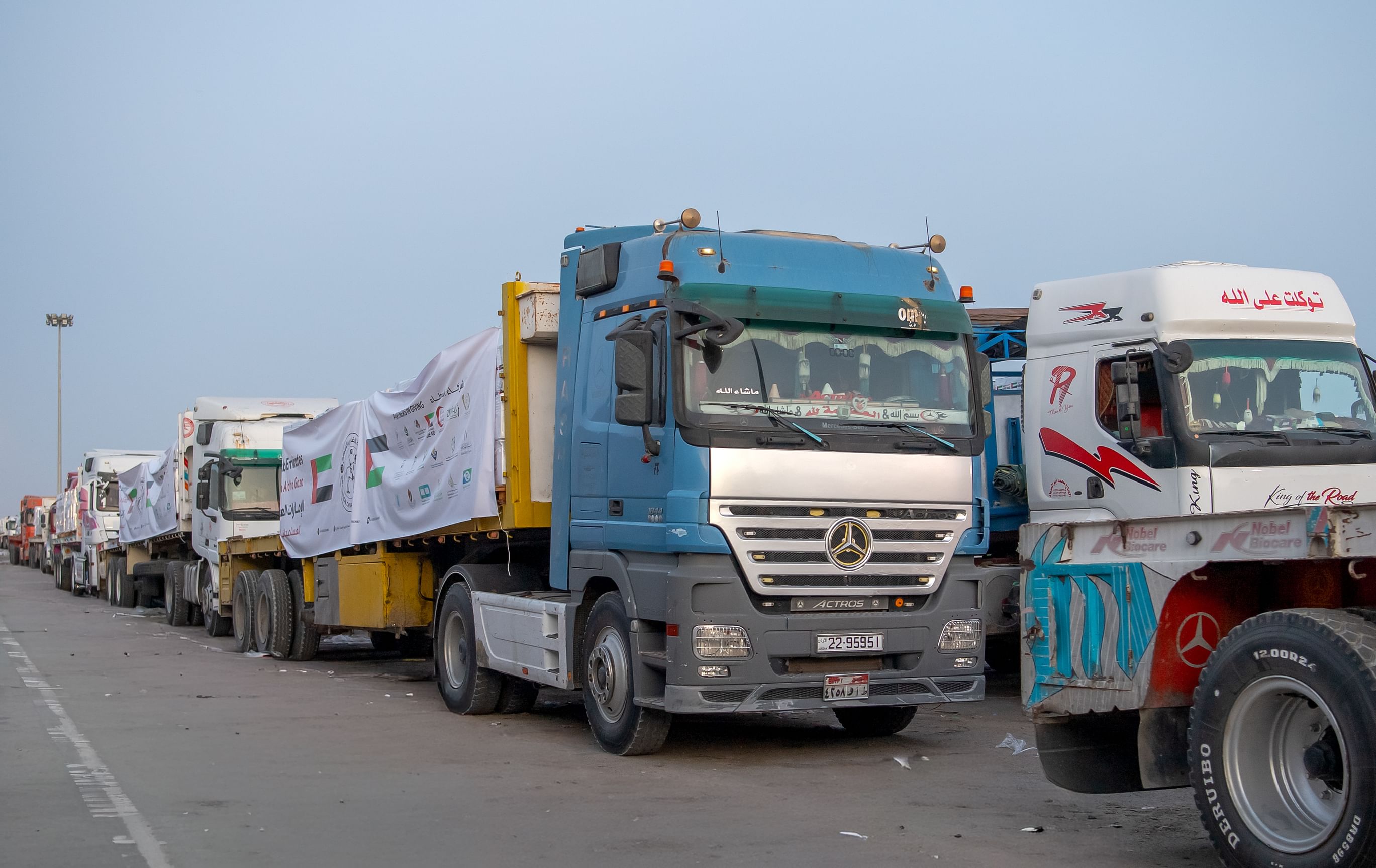 Four UAE aid convoys enter Gaza under ‘Operation Chivalrous Knight 3’