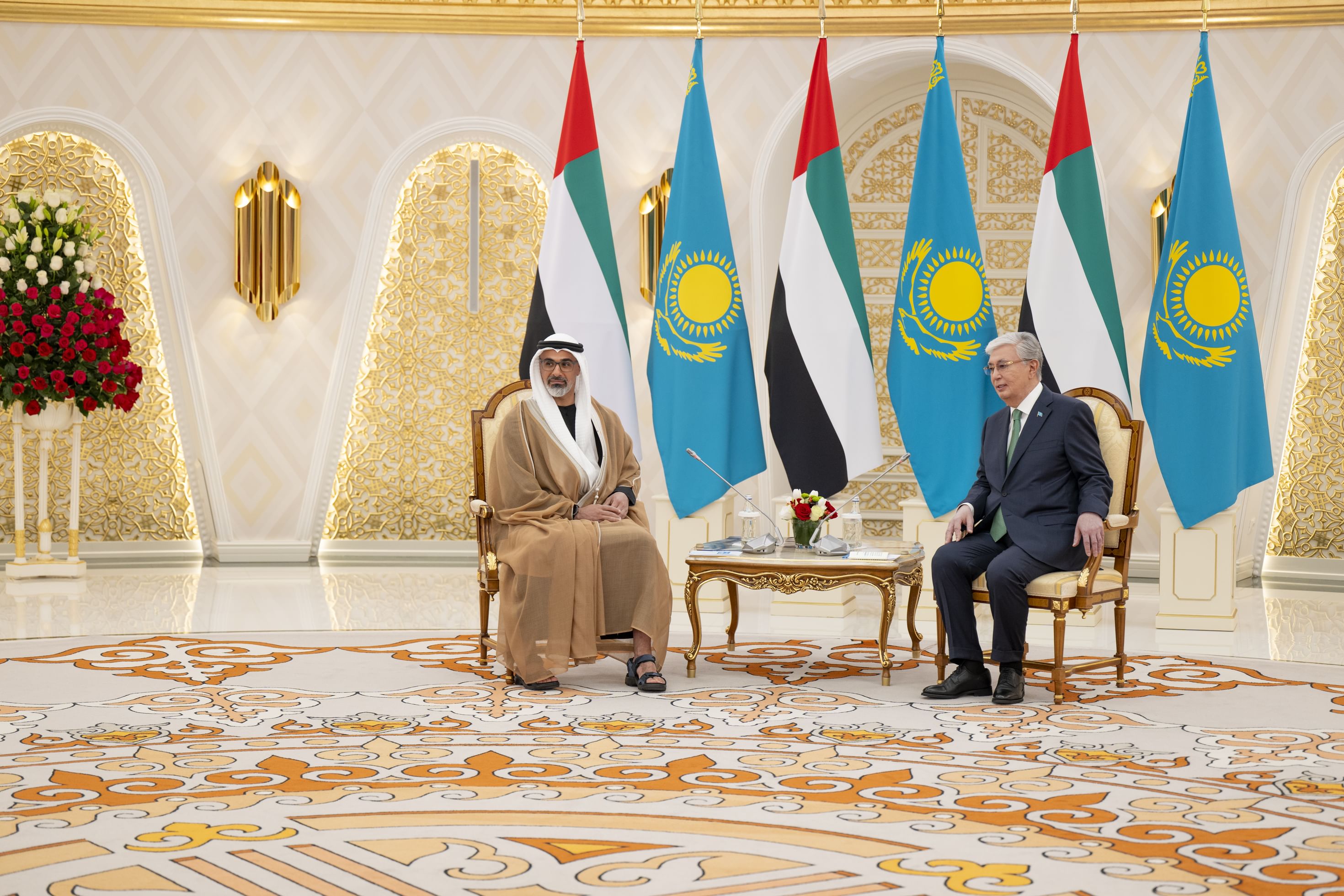 Abu Dhabi Crown Prince, Kazakhstan President discuss bilateral relations