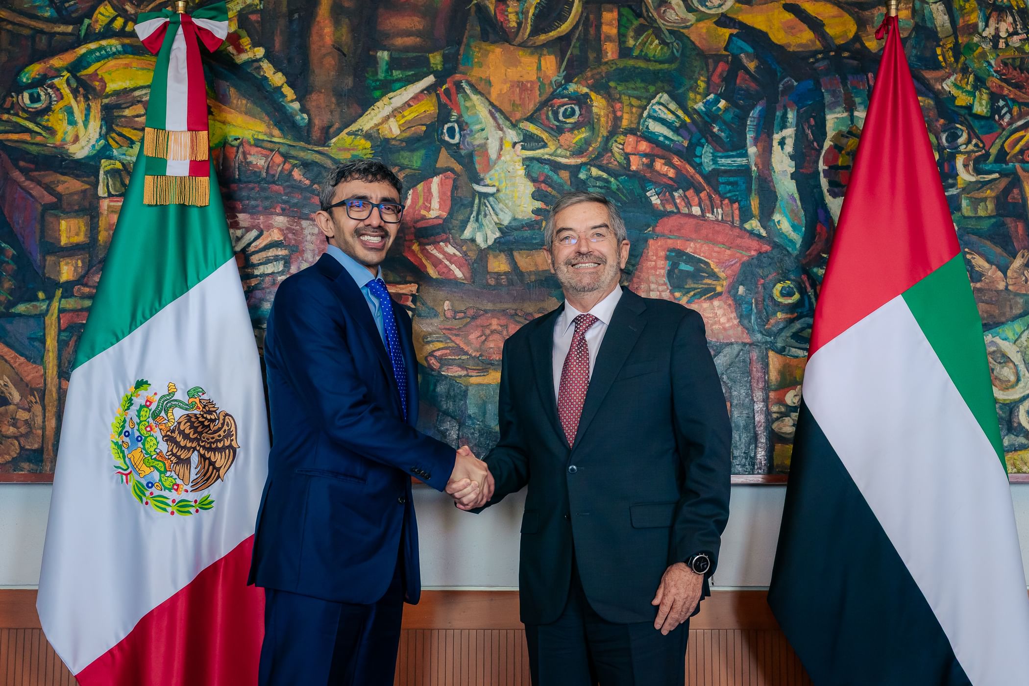 Abdullah bin Zayed meets Mexican Foreign Secretary in Mexico City