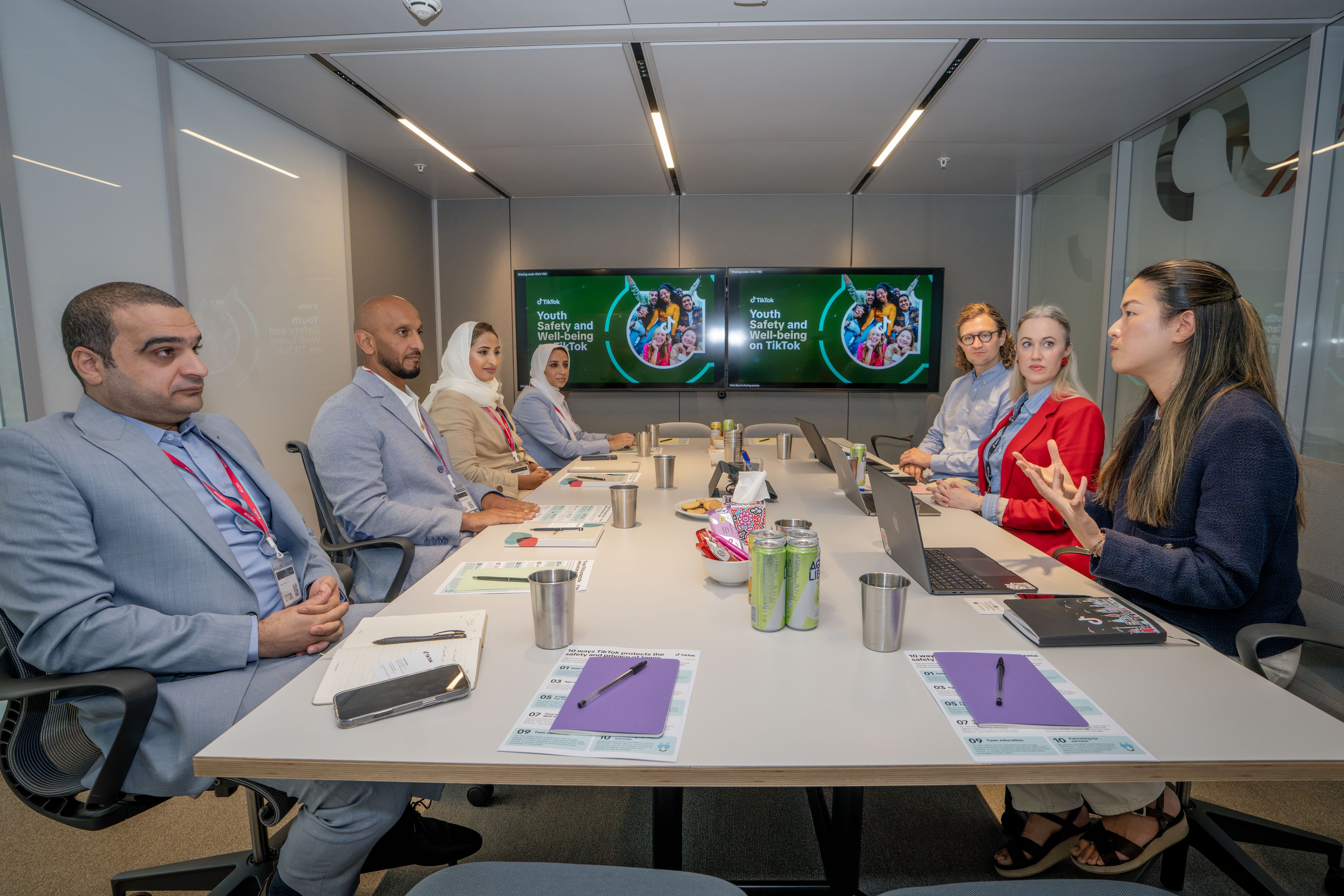 Abdulla Al Hamed discusses digital safety with TikTok in London