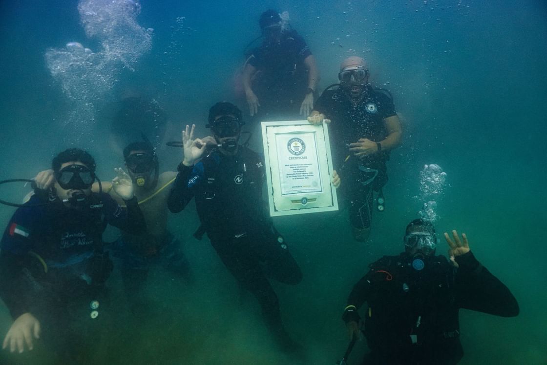 'Beneath the Blue – Underwater Cleanup’ initiative sets record for largest number of participating divers