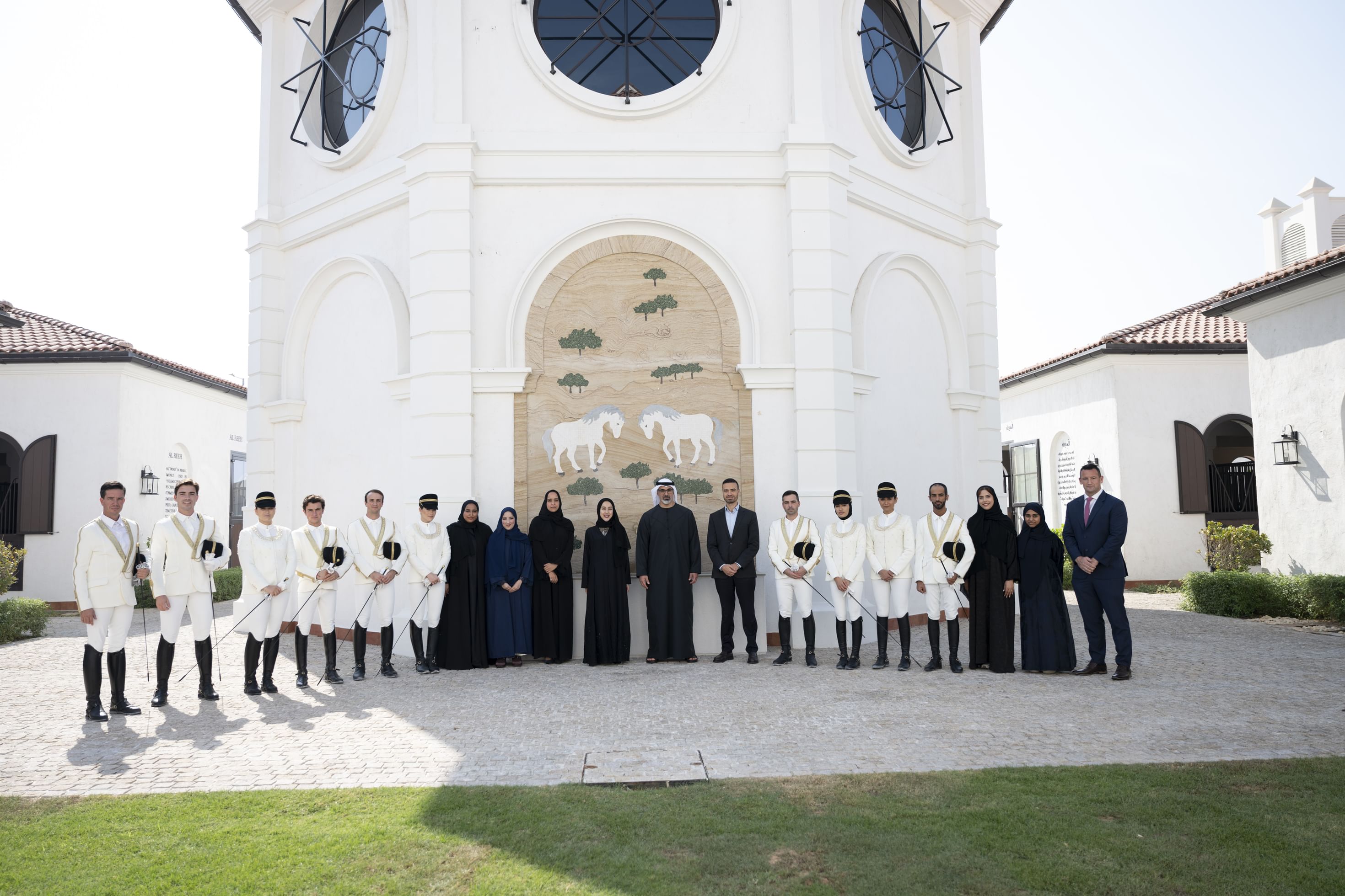 Khaled bin Mohamed bin Zayed visits Abu Dhabi Royal Equestrian Arts on Jubail Island