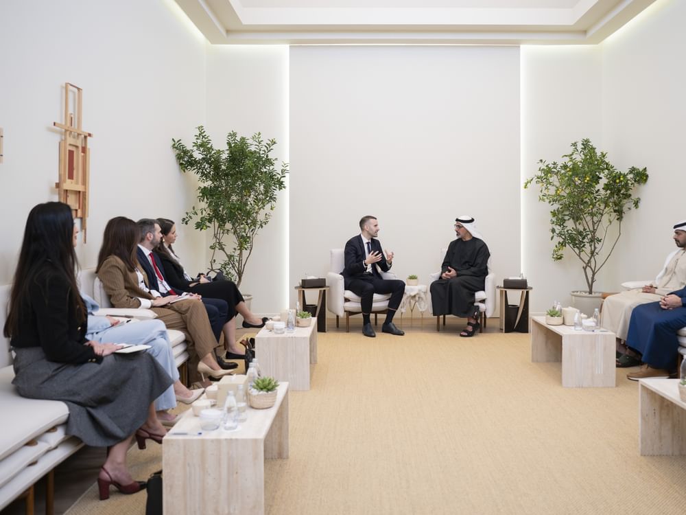Khaled bin Mohamed bin Zayed meets President of Dominican Republic at World Governments Summit