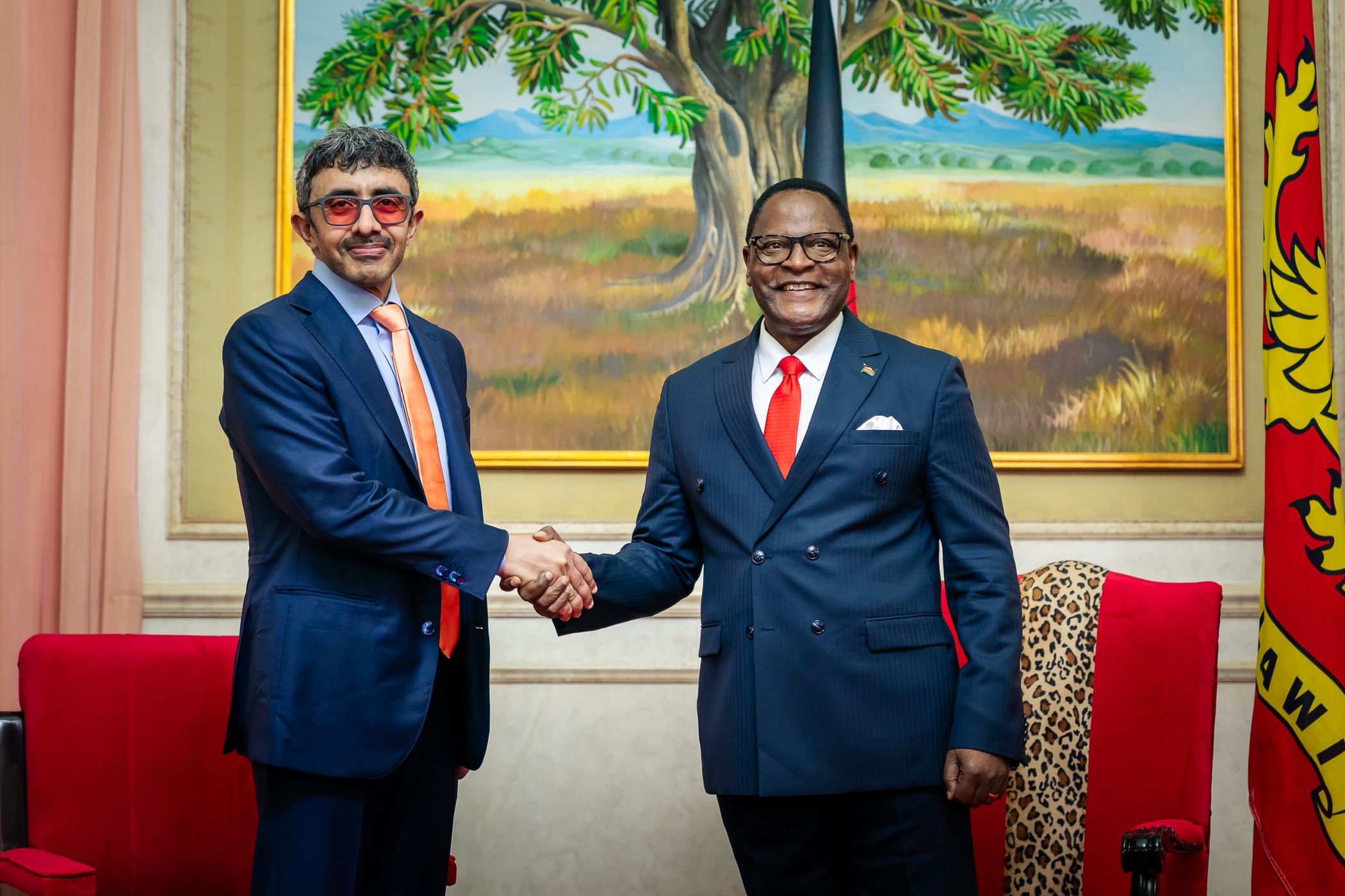 President of Malawi receives Abdullah bin Zayed