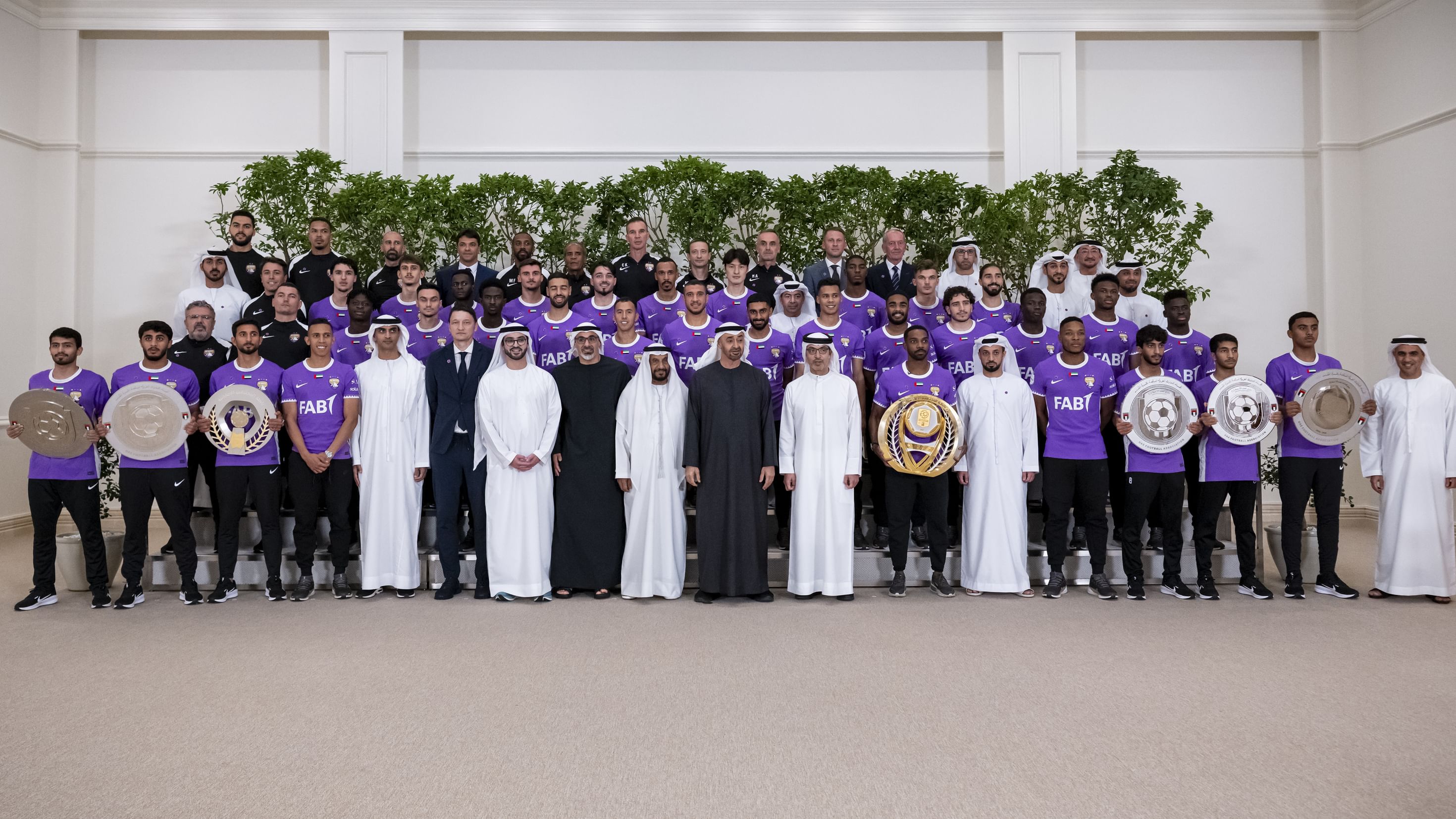 UAE President receives title-winning Al Ain FC team