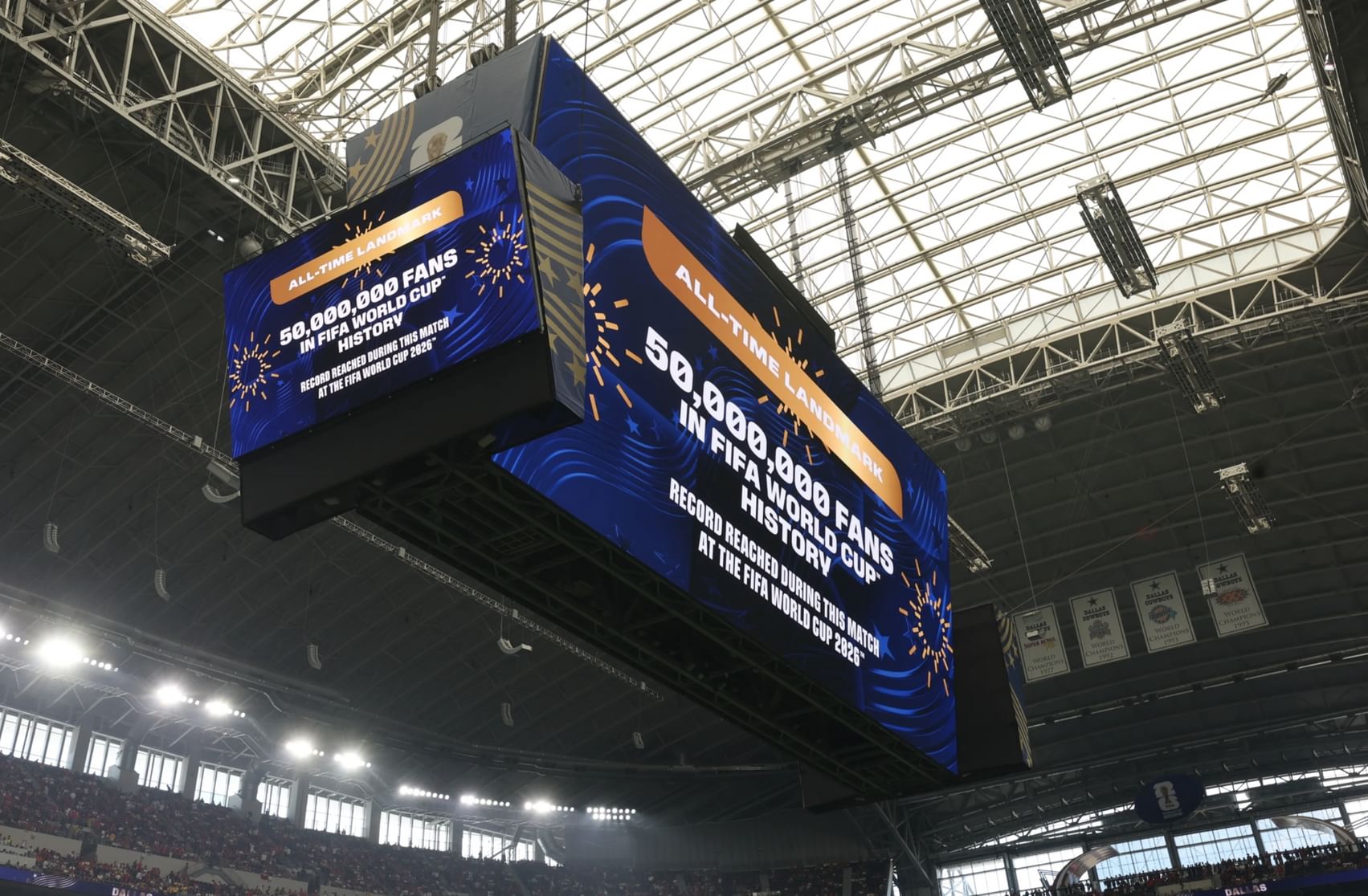All-time FIFA World Cup attendance surpasses 50 million