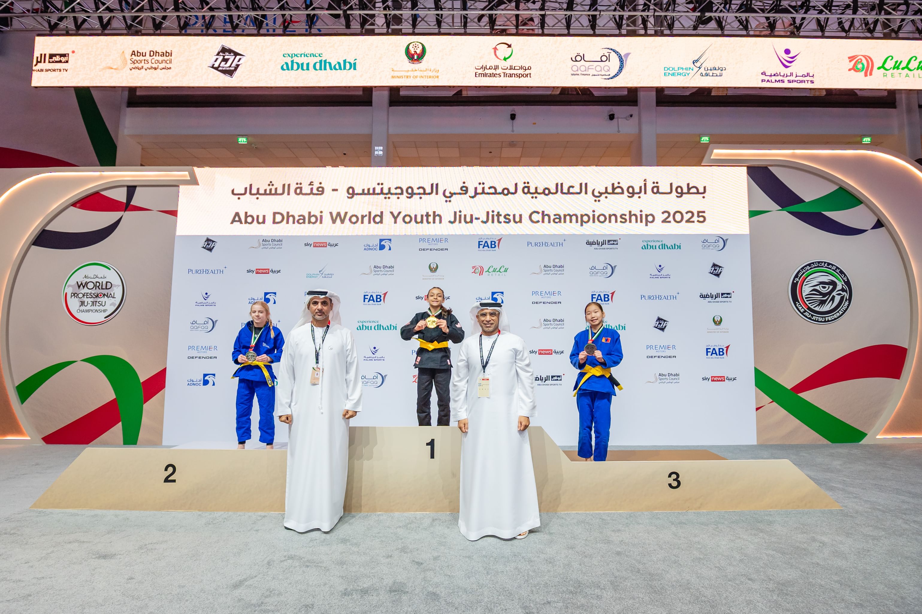 Striking international presence on opening day of Abu Dhabi World Youth Jiu-Jitsu Championship